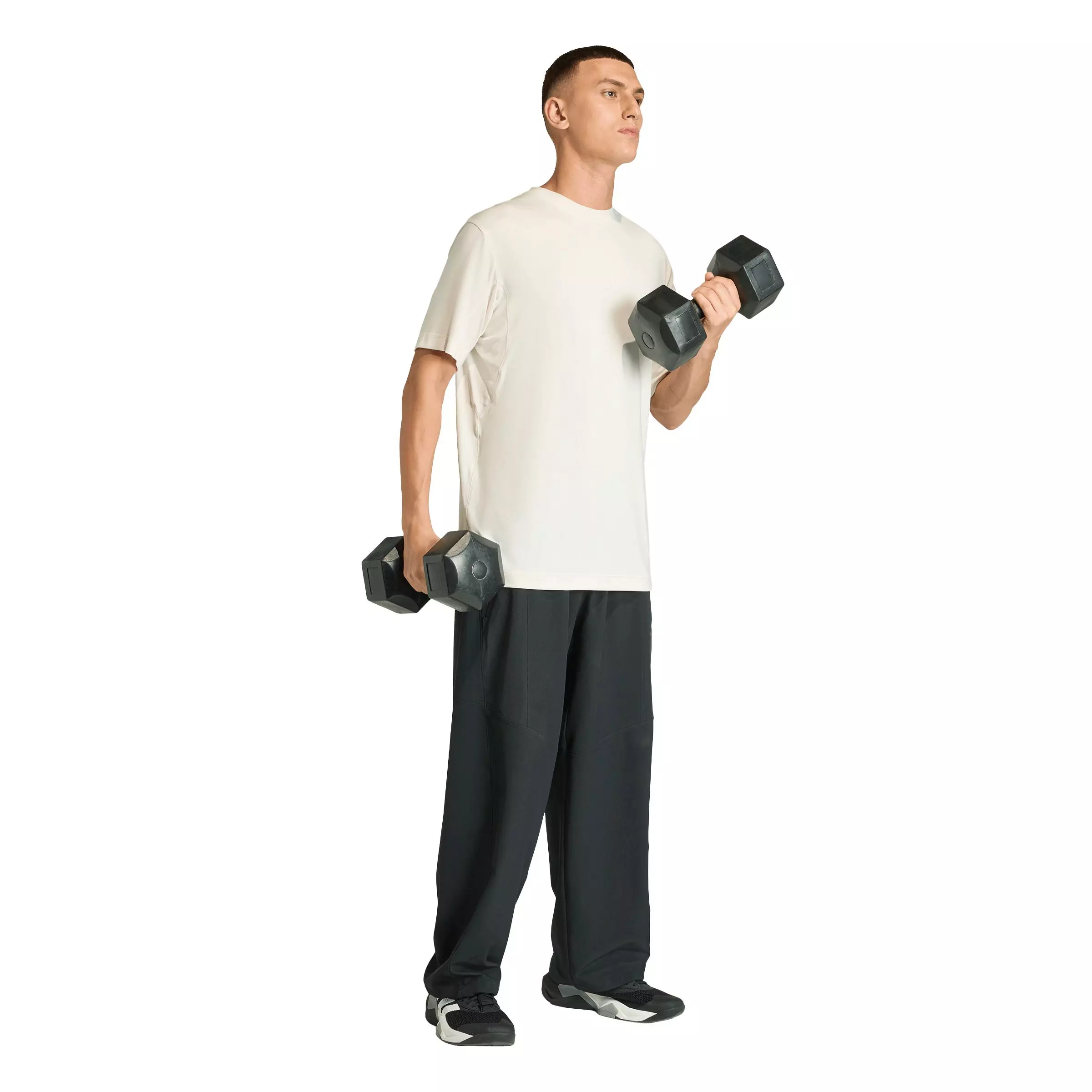 adidas Men's Puremotion T-Shirt - Cream - CREAM