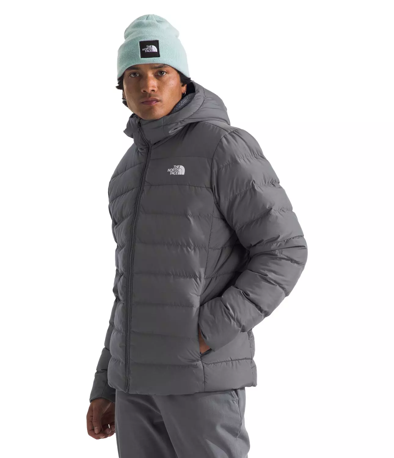 The North Face Men's Aconcagua 3 Lined Hooded Jacket -Dk Grey - DK GREY