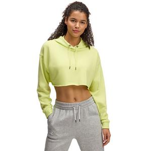 Under Armour Women's UA Icon Terry Crop Hoodie - Yellow/White