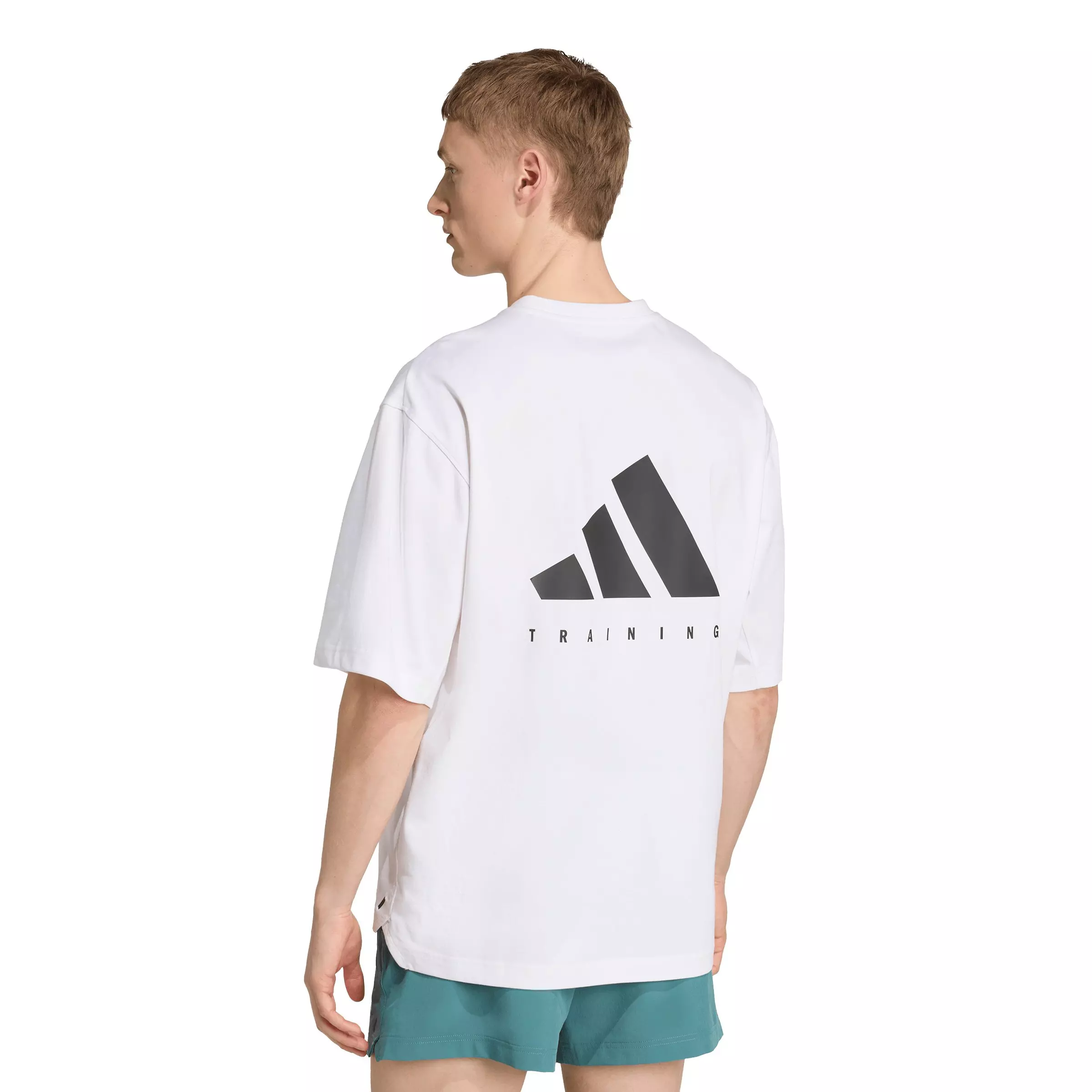 adidas Men's PrimeLift Workout Oversize T-Shirt - White - WHITE