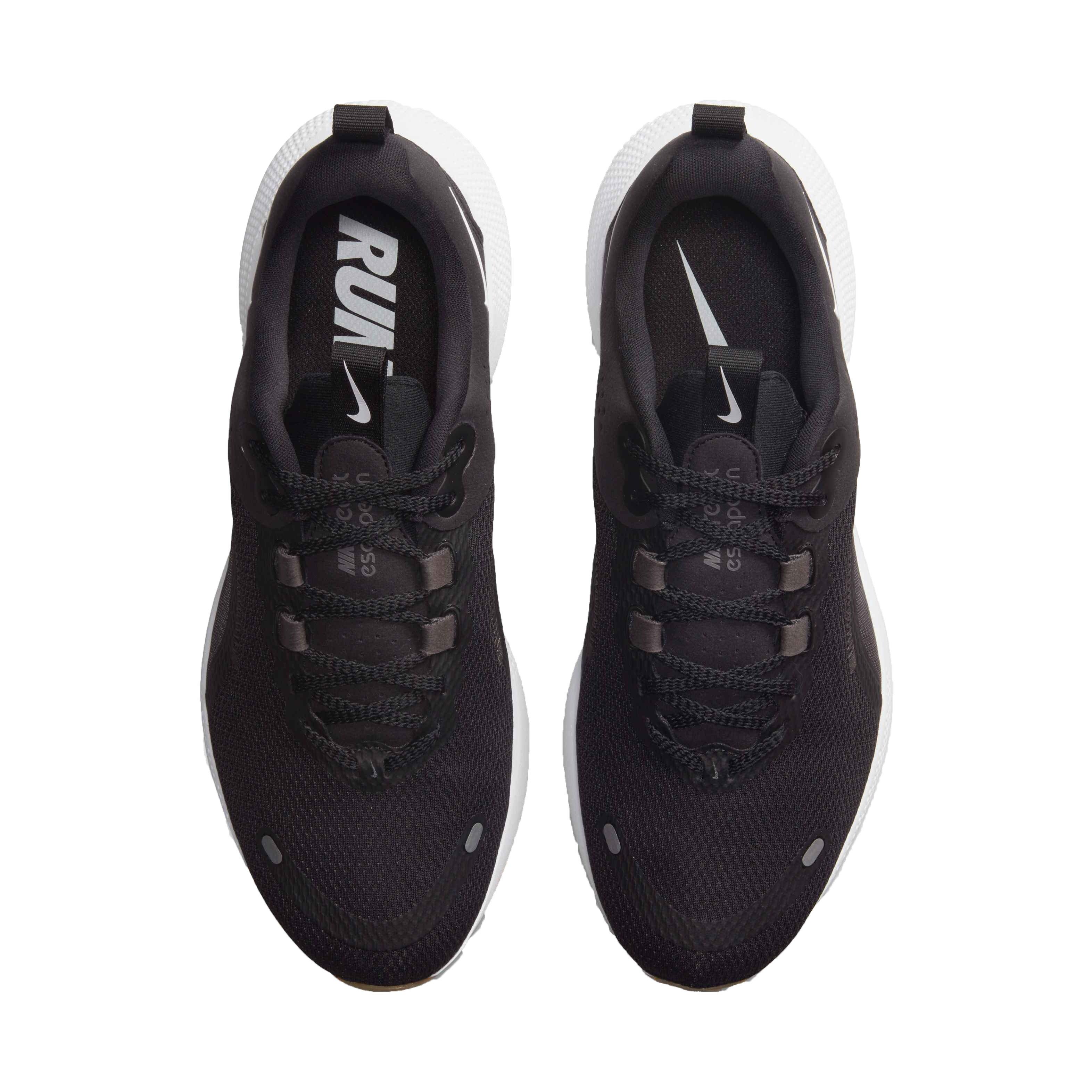 Nike React Escape Run 2 "Black/White/Dark Smoke Grey/Sail" Women's Running Shoe - BLACK Thumbnail View 4