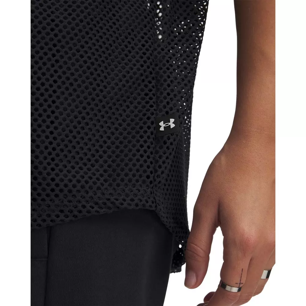 Under Armour Women's UA Sportstyle Baseball Jersey - Black/White - BLACK/WHITE