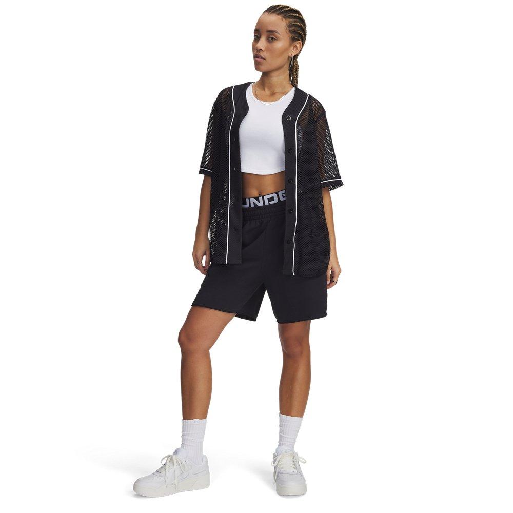 Under Armour Women's UA Sportstyle Baseball Jersey - Black/White - BLACK/WHITE Thumbnail View 4