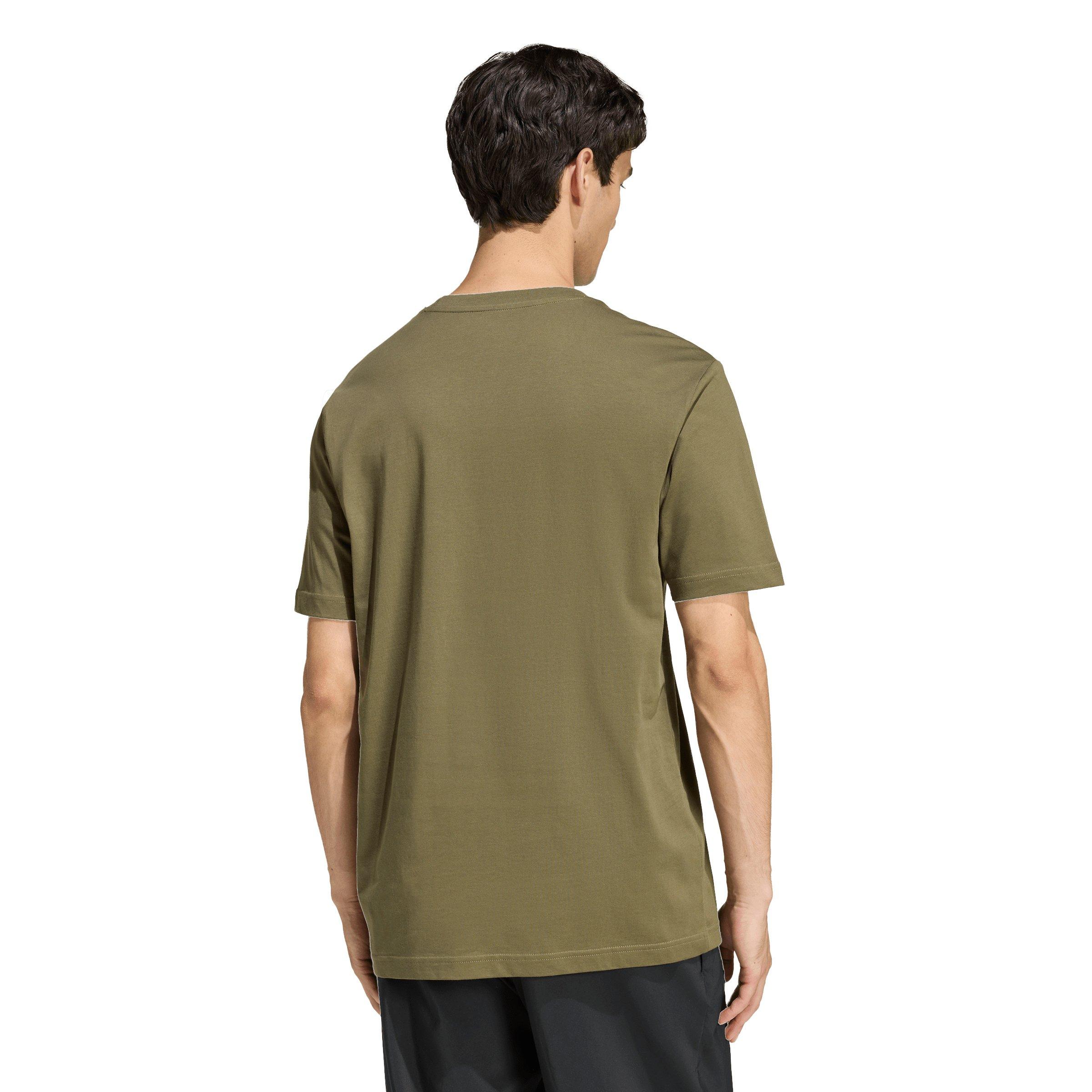 adidas Men's Outdoor Kayaking Graphic T-Shirt - Olive - OLIVE Thumbnail View 2