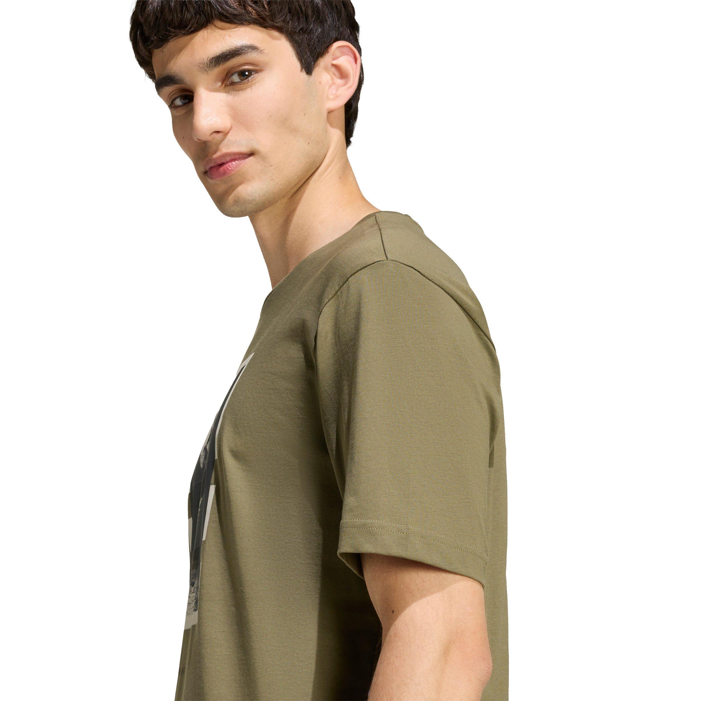 adidas Men's Outdoor Kayaking Graphic T-Shirt - Olive - OLIVE Thumbnail View 4