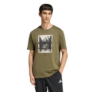 adidas Men's Outdoor Kayaking Graphic T-Shirt - Olive