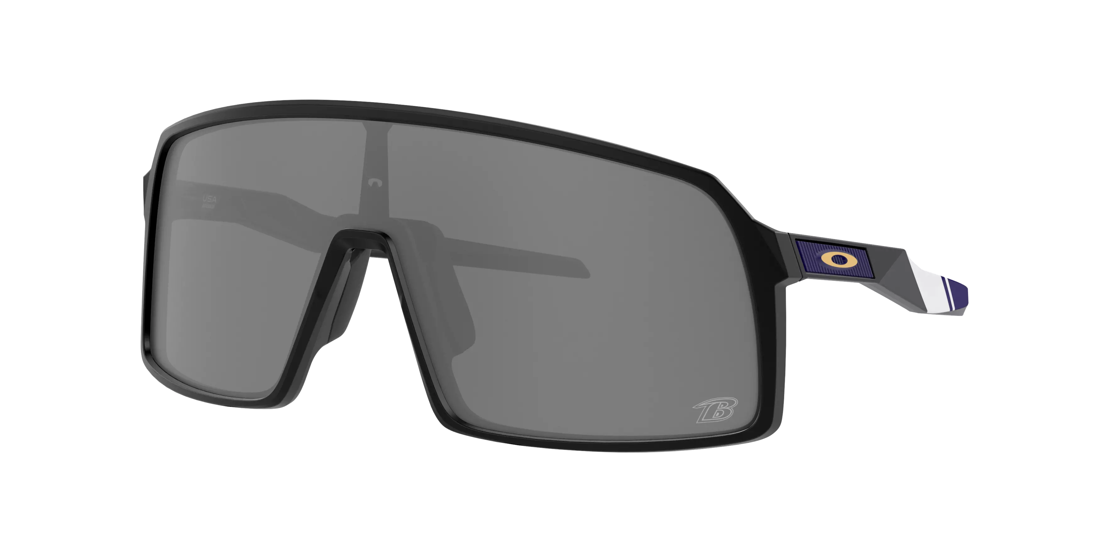 Oakley Baltimore Ravens Sutro Sunglasses - MATTE BLACK