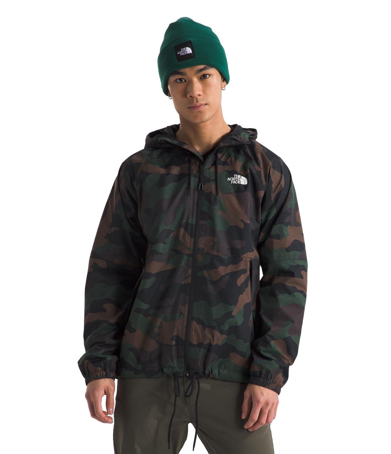 The North Face Men s Antora Rain Jacket Black Camo Hibbett