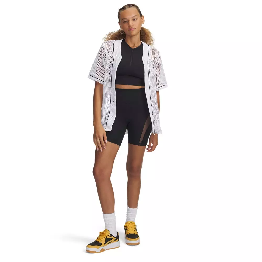 Under Armour Women's UA Sportstyle Baseball Jersey - White - WHITE