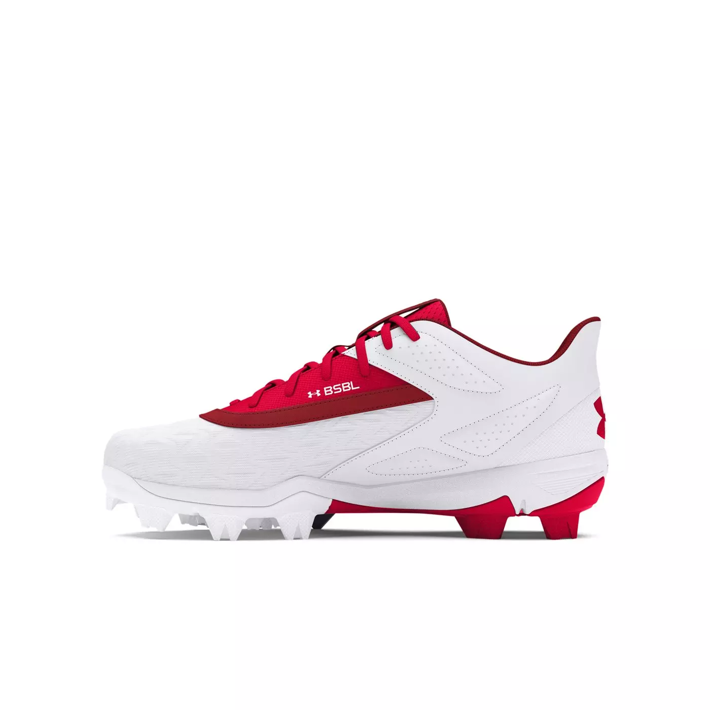 Under Armour Leadoff Low RM 3.0 Jr. "Red/White/Red" Grade School Boys' Baseball Cleat - RED/WHITE/RED