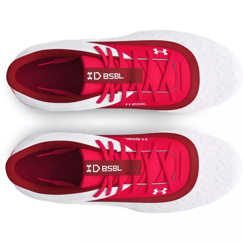 Under Armour Leadoff Low RM 3.0 Jr. "Red/White/Red" Grade School Boys' Baseball Cleat - RED/WHITE/RED