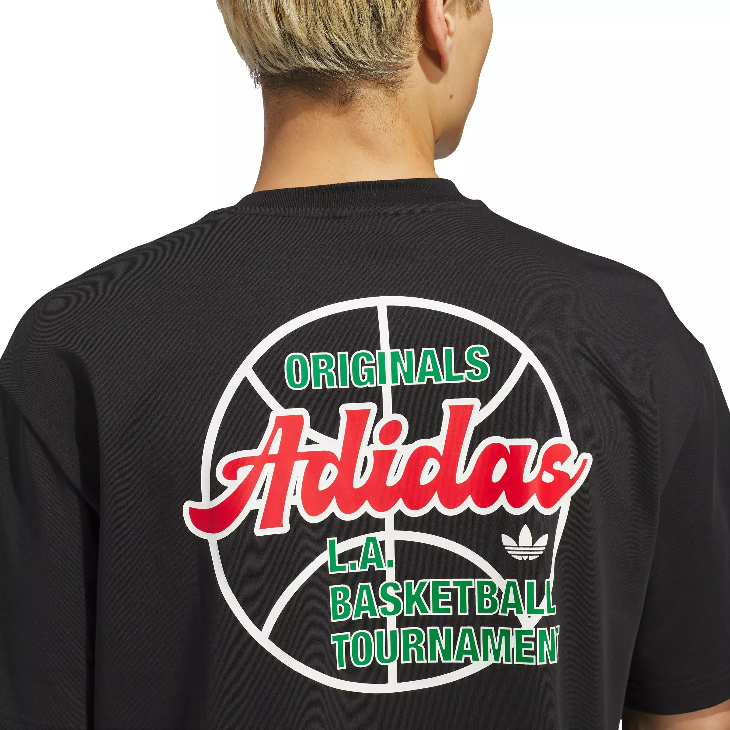 adidas Originals Men's Basketball Tournament T-Shirt - Black - BLACK