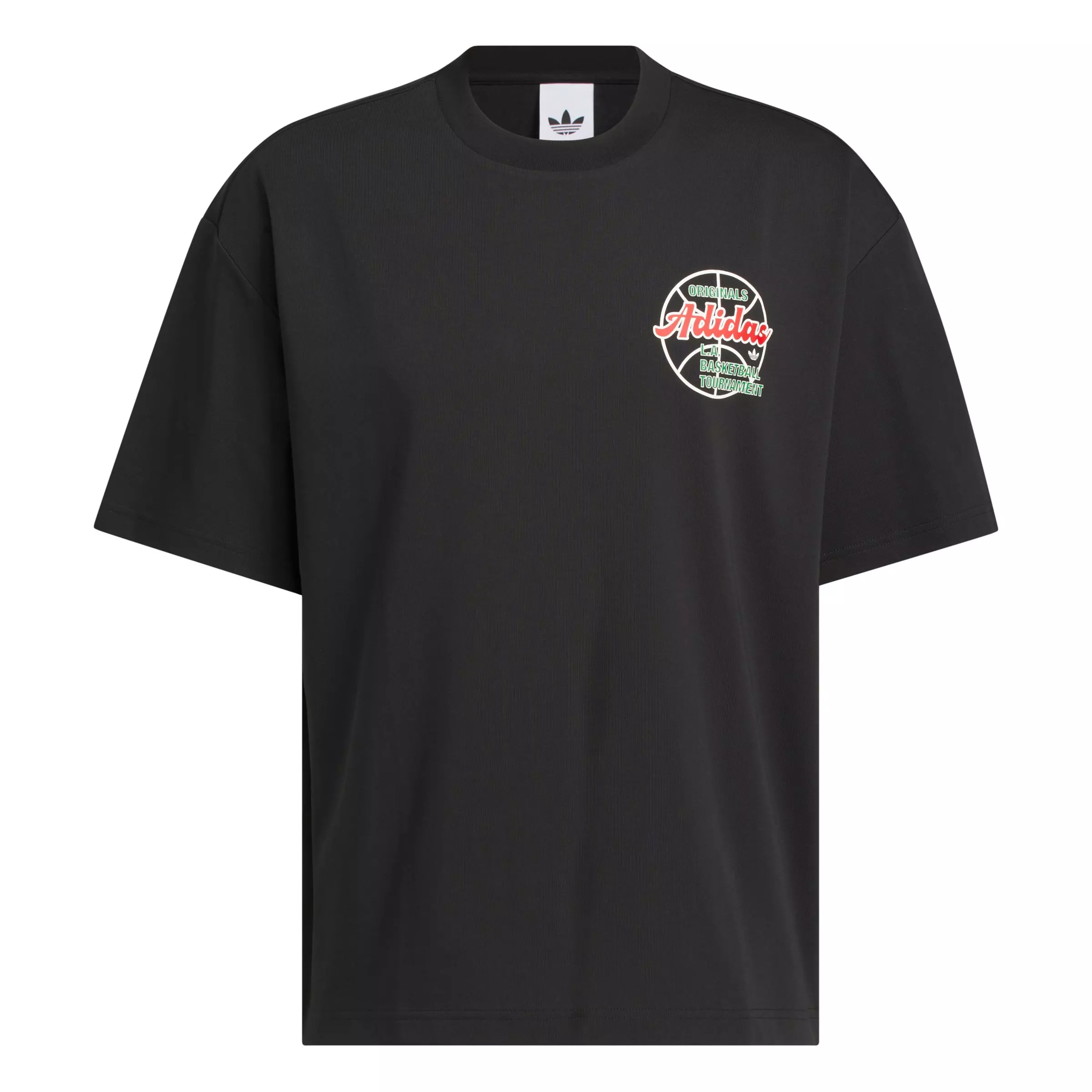 adidas Originals Men's Basketball Tournament T-Shirt - Black - BLACK