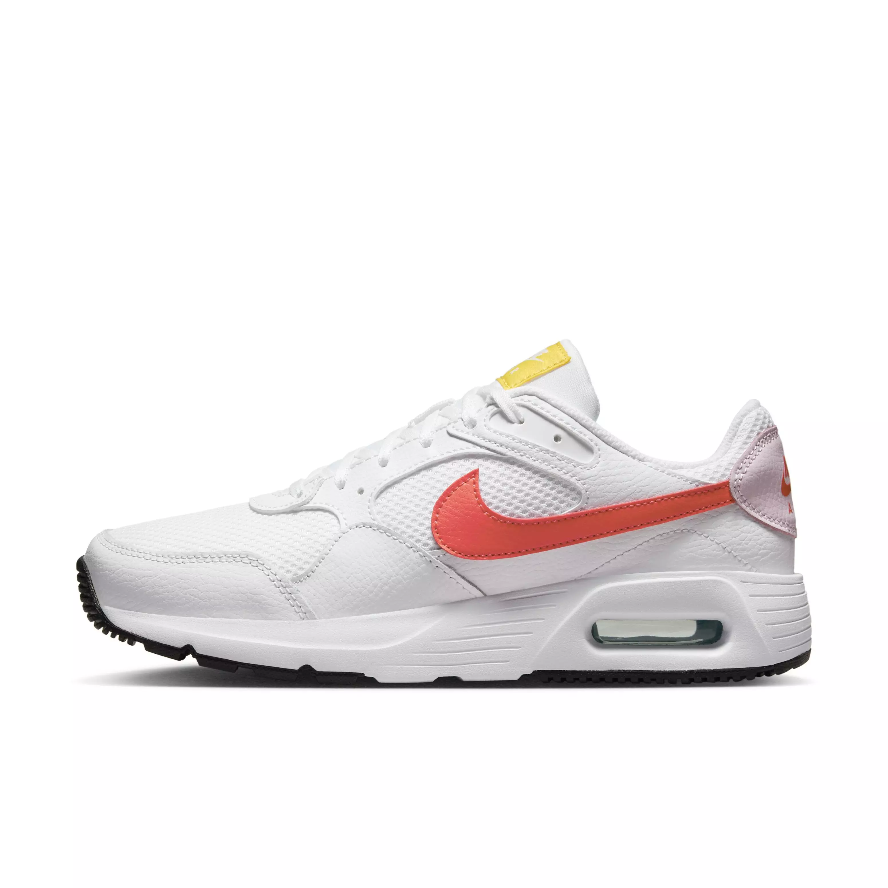 Nike Air Max SC "White/Pink Foam/Light Laser Orange/Bright Crimson" Women's Shoe - WHITE/PINK/ORANGE/CRIMSON