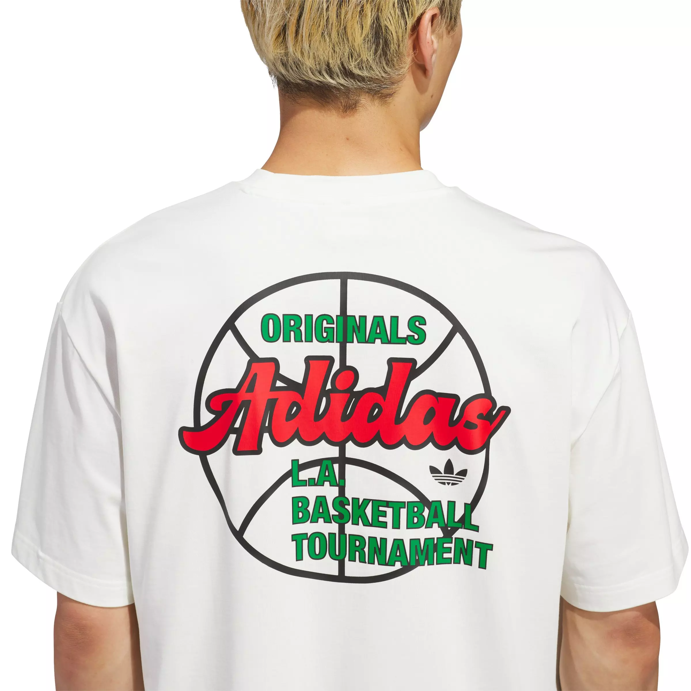 adidas Originals Men's Basketball Tournament T-Shirt - Cream - CREAM