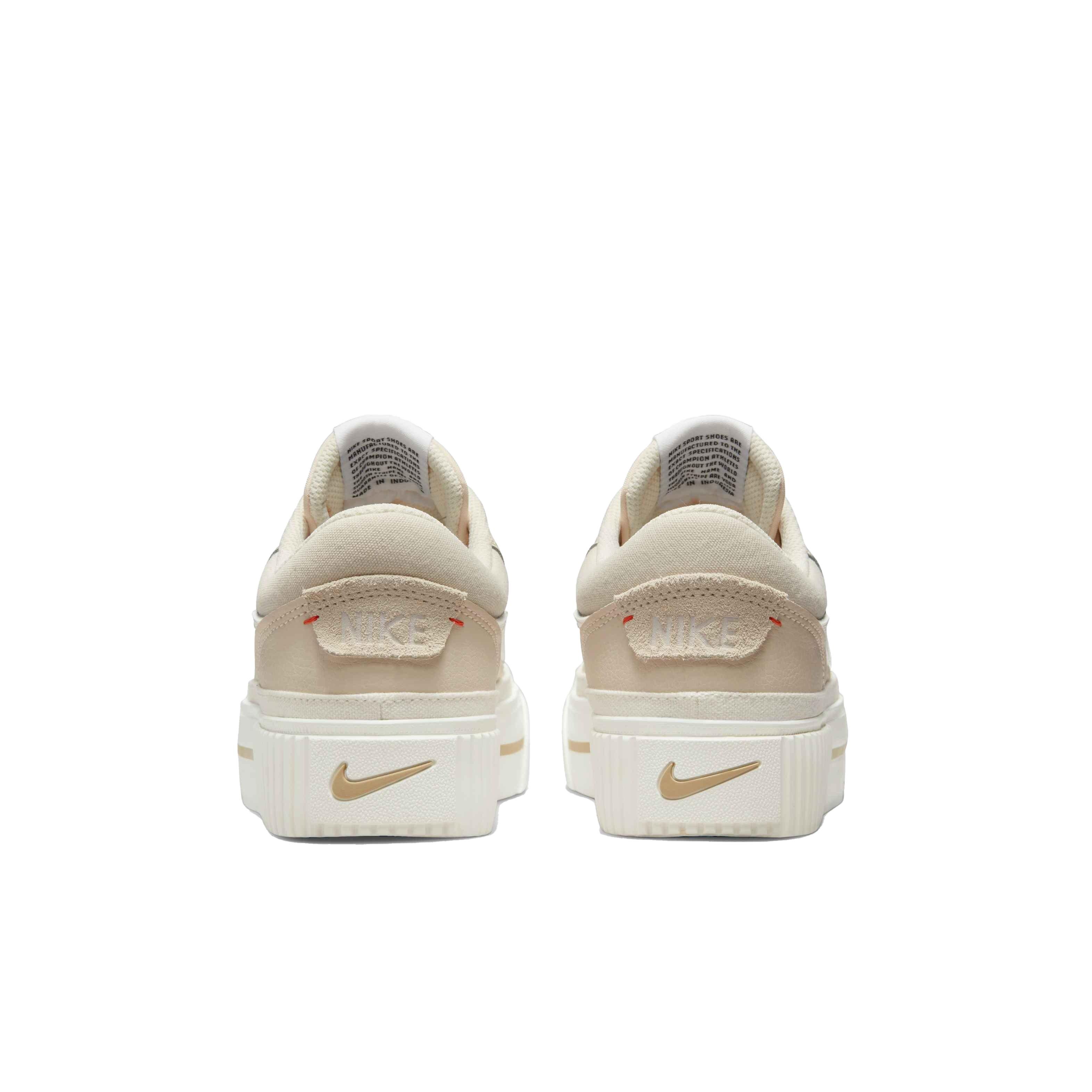 Nike Court Legacy Lift Sneakers In Beige And White mail napmexico com mx