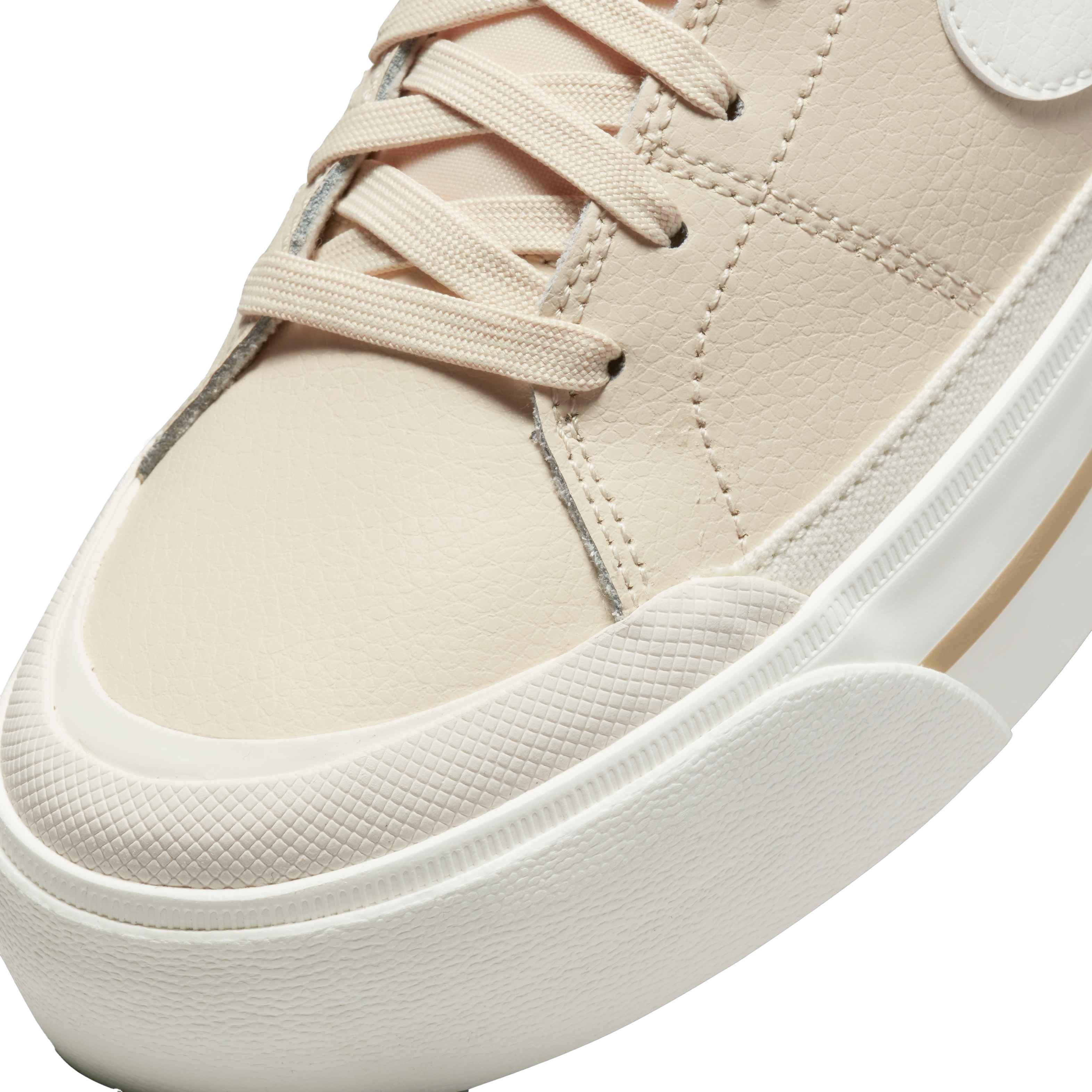 Nike Court Legacy Lift "Pearl White/Phantom/Sail/Team Orange" Women's Shoe - WHITE Thumbnail View 7
