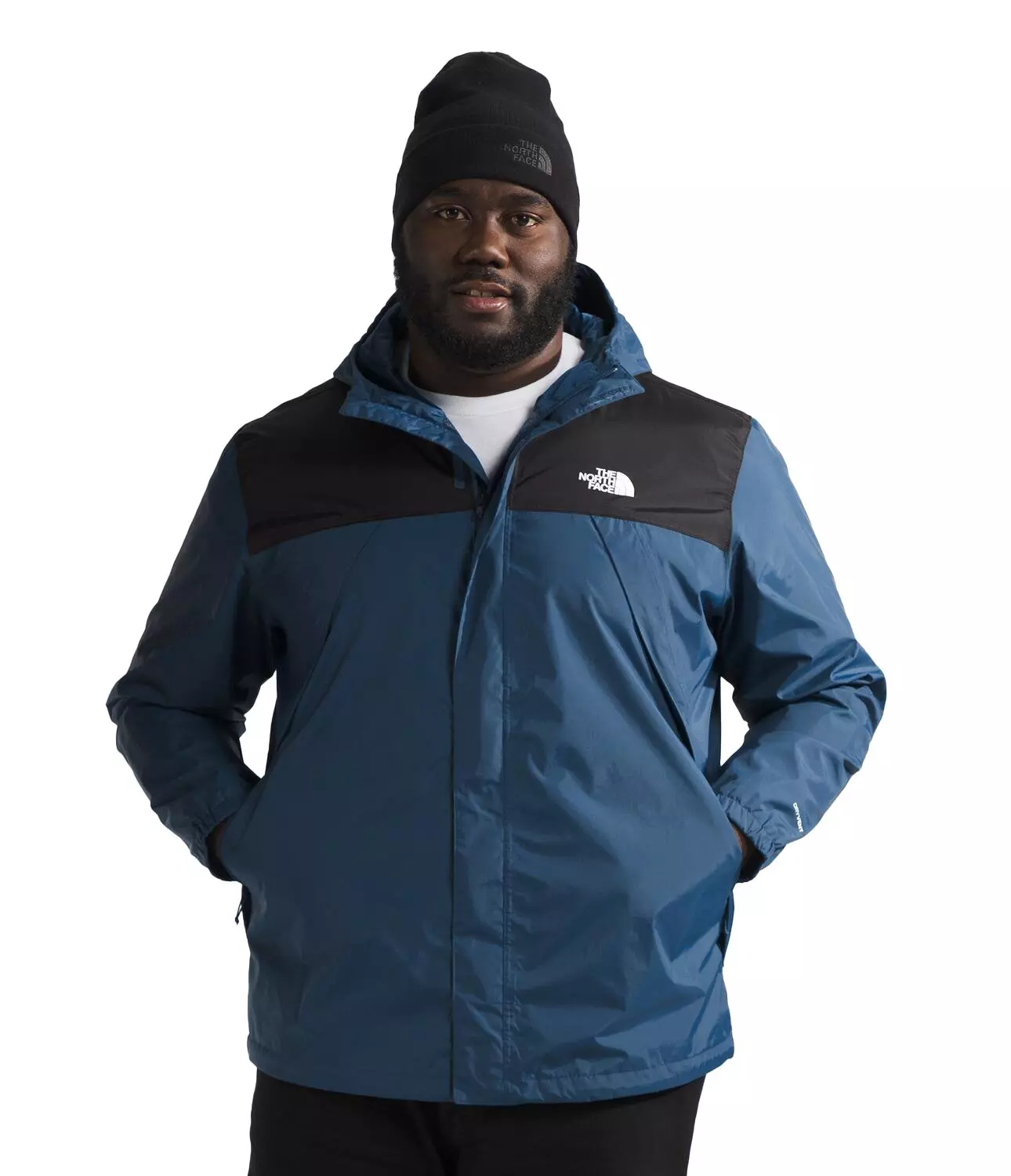 The North Face Big Men's Antora Jacket -Blue/Black - BLUE/BLACK