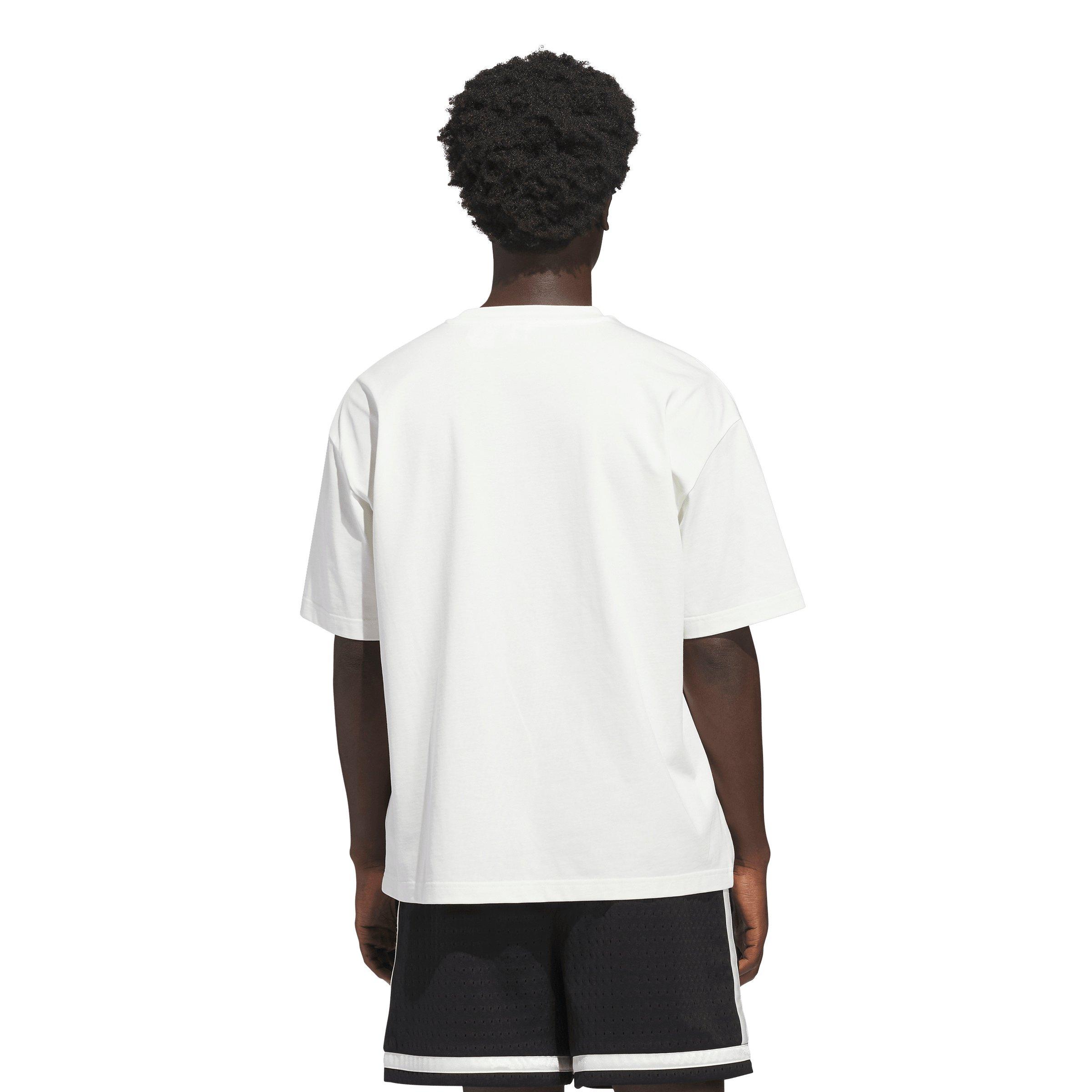 adidas Men's Only The Best For The Athlete T-Shirt - White/Purple - WHITE/PURPLE Thumbnail View 2