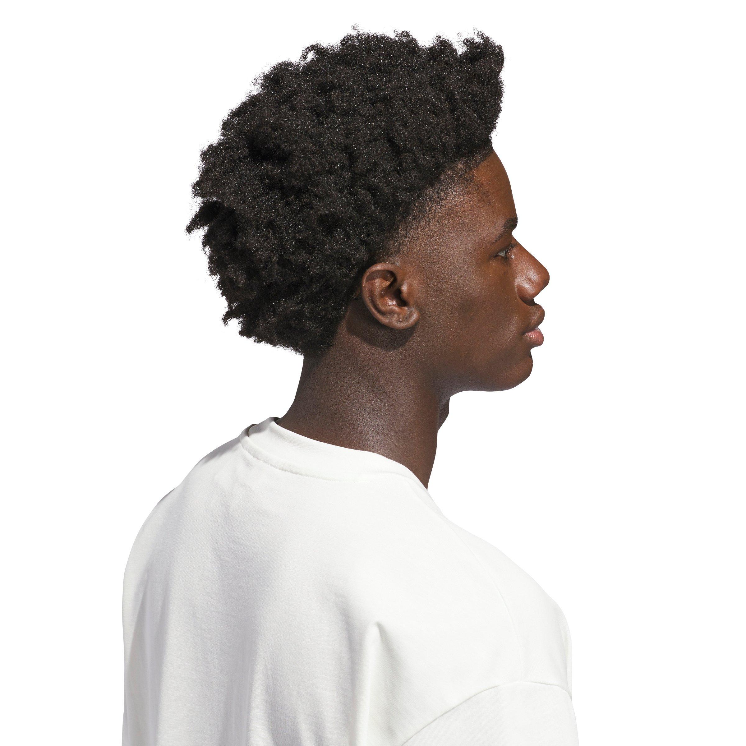 adidas Men's Only The Best For The Athlete T-Shirt - White/Purple - WHITE/PURPLE Thumbnail View 4