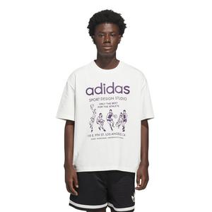 adidas Men's Only The Best For The Athlete T-Shirt - White/Purple