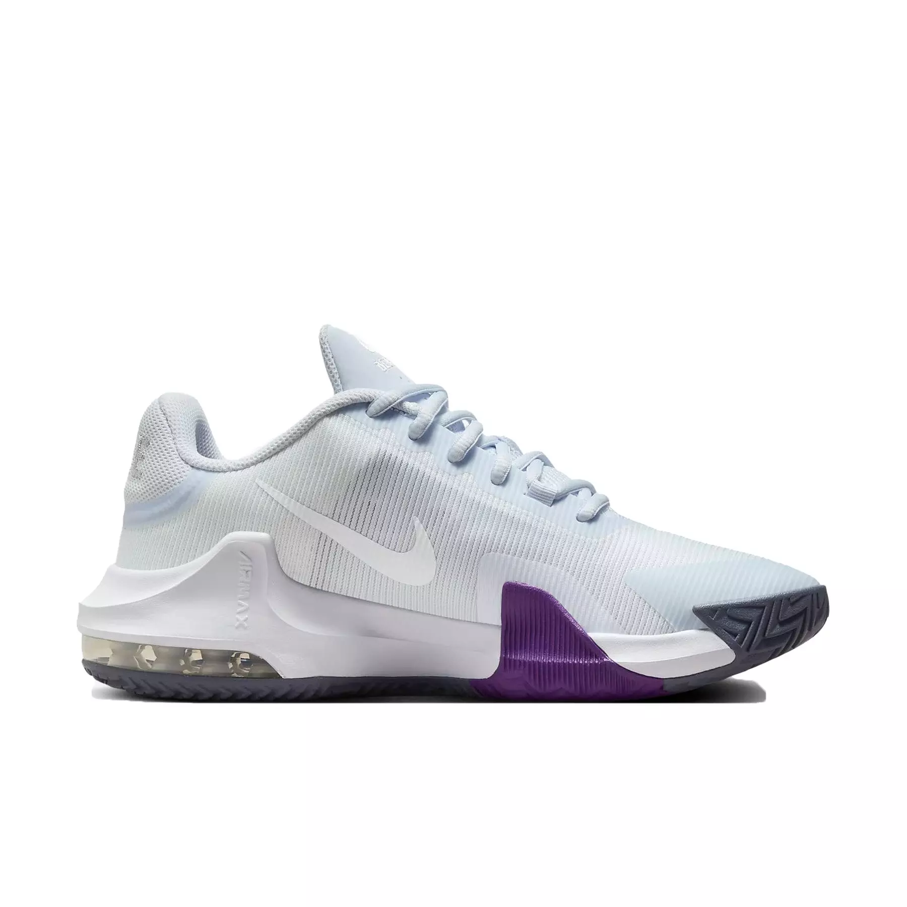 Nike Air Max Impact 4 "Football Grey/White/Barley Grape/Platinum Violet" Women's Basketball Shoe - GREY/WHITE/GRAPE/VIOLET