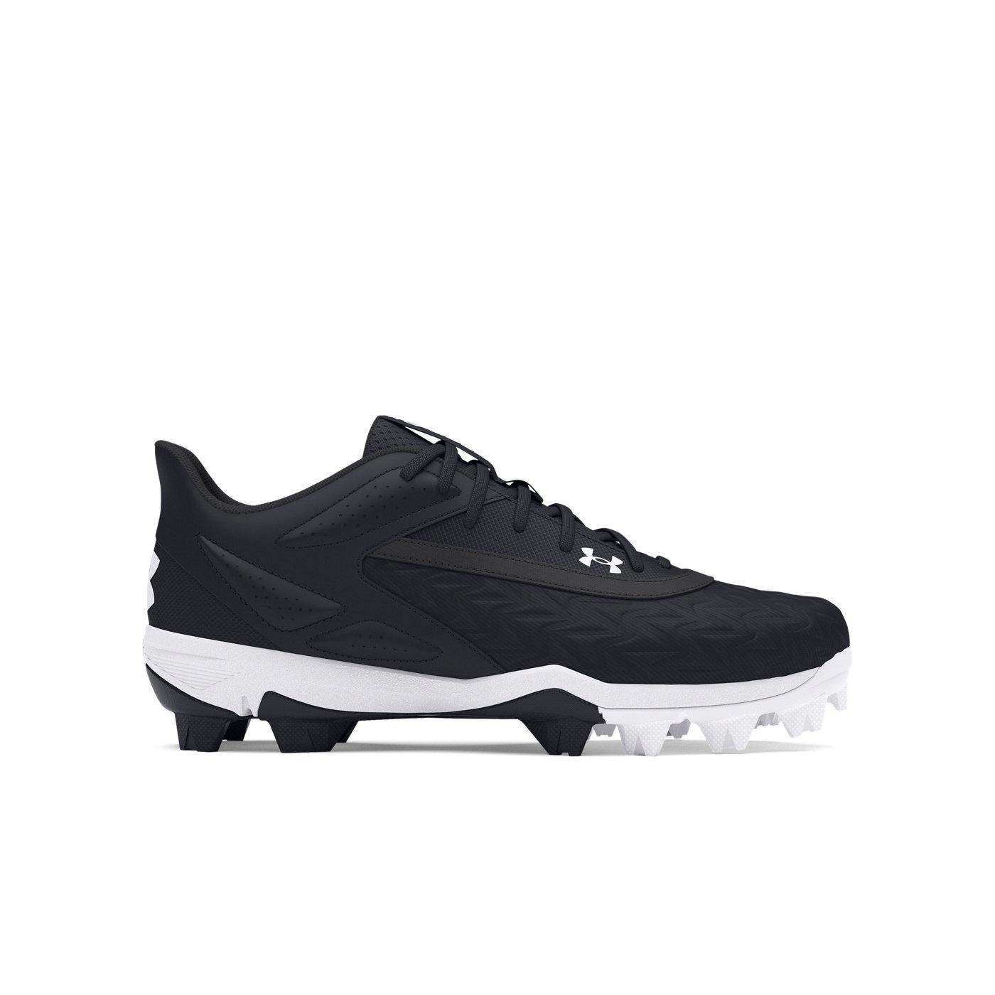 Under Armour Leadoff Low RM 3.0 Jr. "Black/Black/White" Grade School Boys' Baseball Cleat - BLACK/BLACK/WHITE Thumbnail View 1