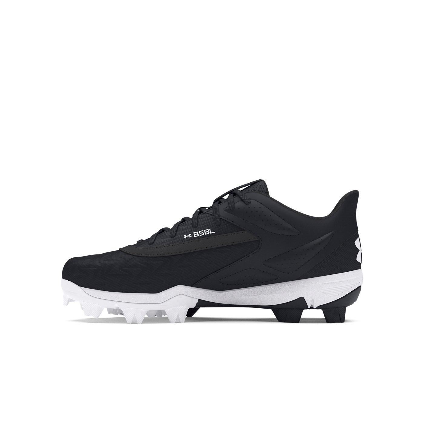 Under Armour Leadoff Low RM 3.0 Jr. "Black/Black/White" Grade School Boys' Baseball Cleat - BLACK/BLACK/WHITE Thumbnail View 2
