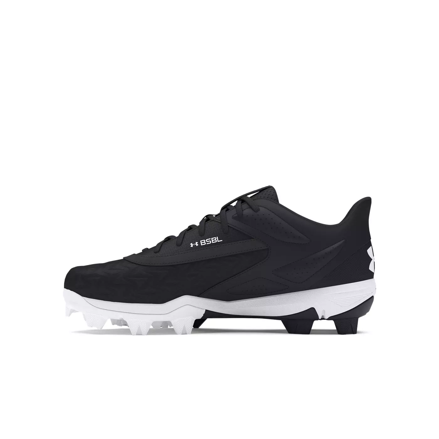 Under Armour Leadoff Low RM 3.0 Jr. "Black/Black/White" Grade School Boys' Baseball Cleat - BLACK/BLACK/WHITE
