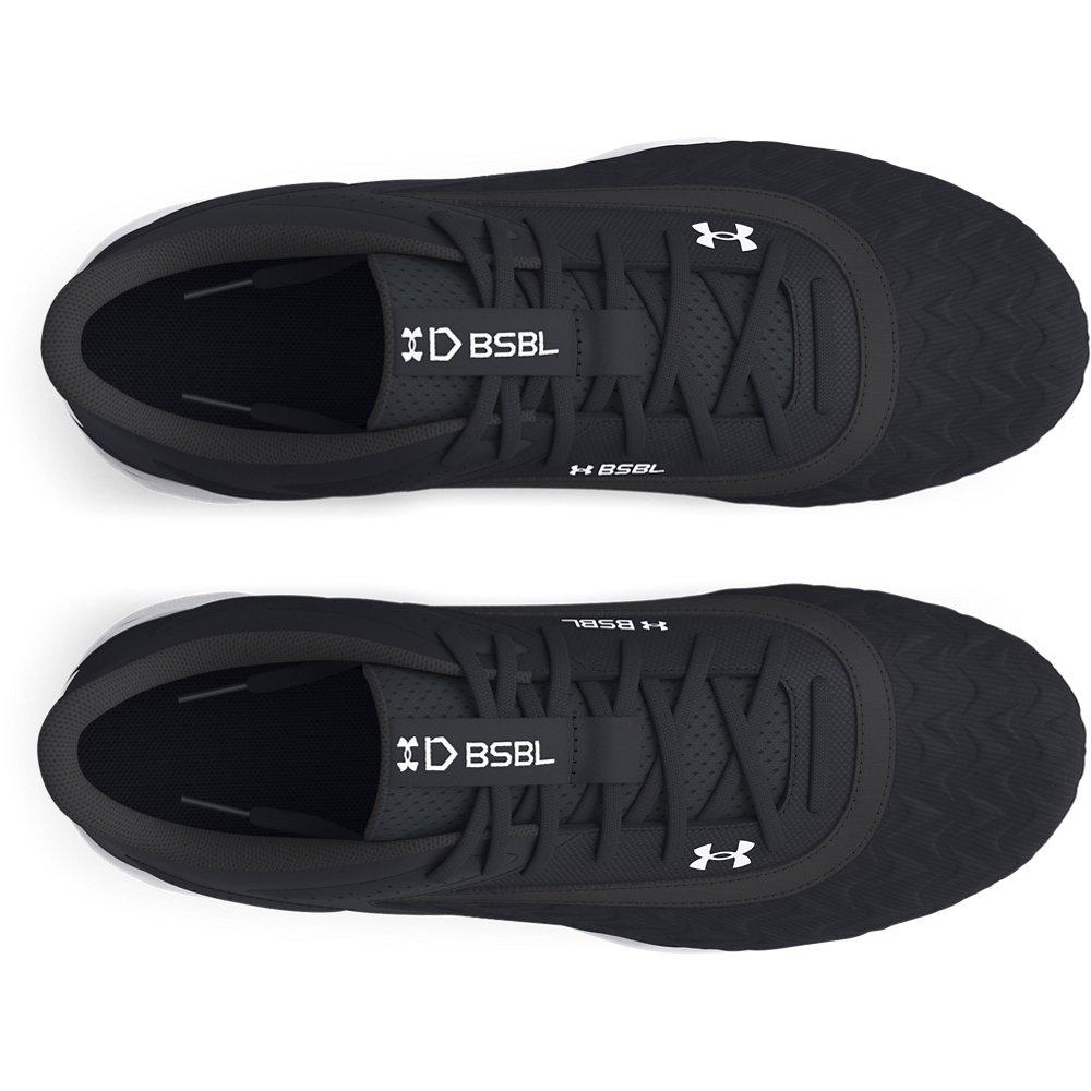 Under Armour Leadoff Low RM 3.0 Jr. "Black/Black/White" Grade School Boys' Baseball Cleat - BLACK/BLACK/WHITE Thumbnail View 4