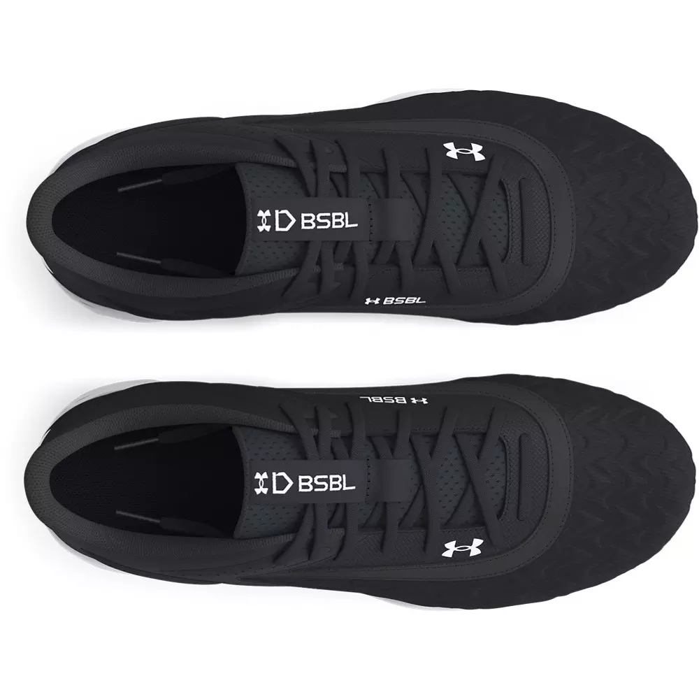 Under Armour Leadoff Low RM 3.0 Jr. "Black/Black/White" Grade School Boys' Baseball Cleat - BLACK/BLACK/WHITE