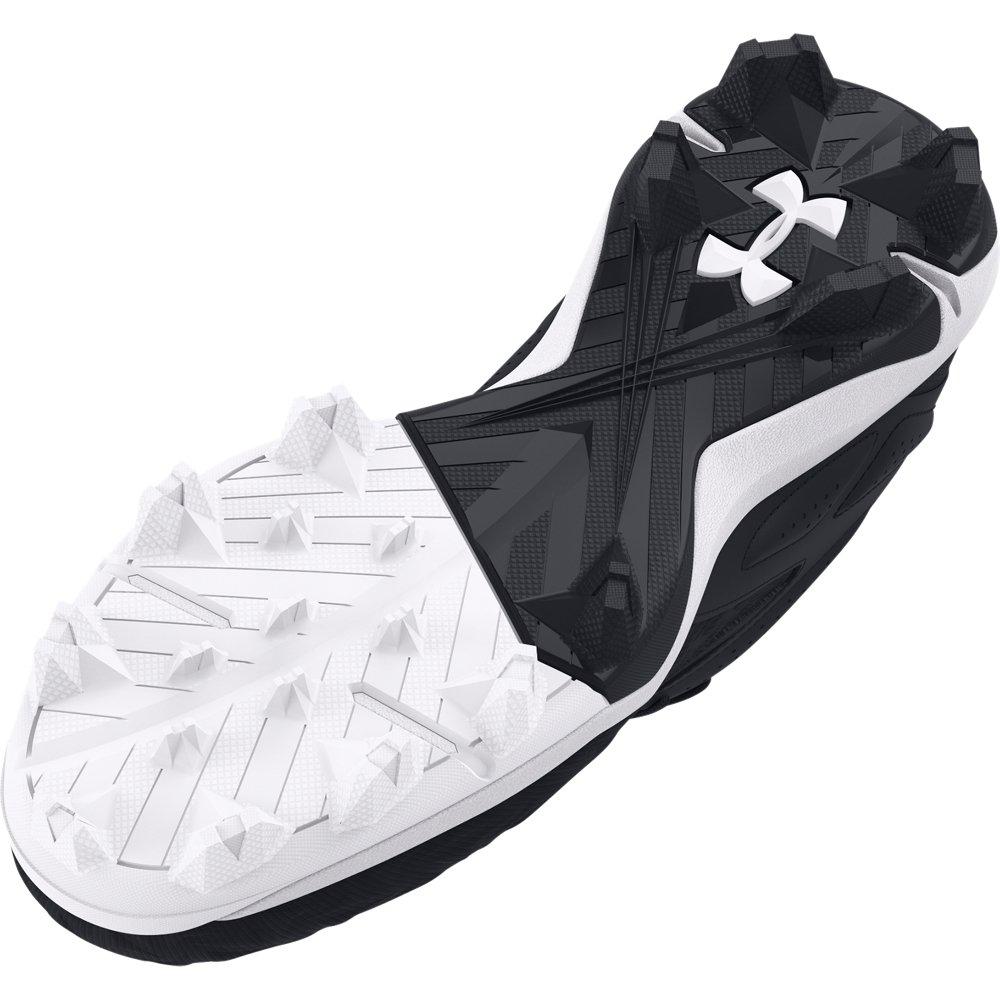 Under Armour Leadoff Low RM 3.0 Jr. "Black/Black/White" Grade School Boys' Baseball Cleat - BLACK/BLACK/WHITE Thumbnail View 5