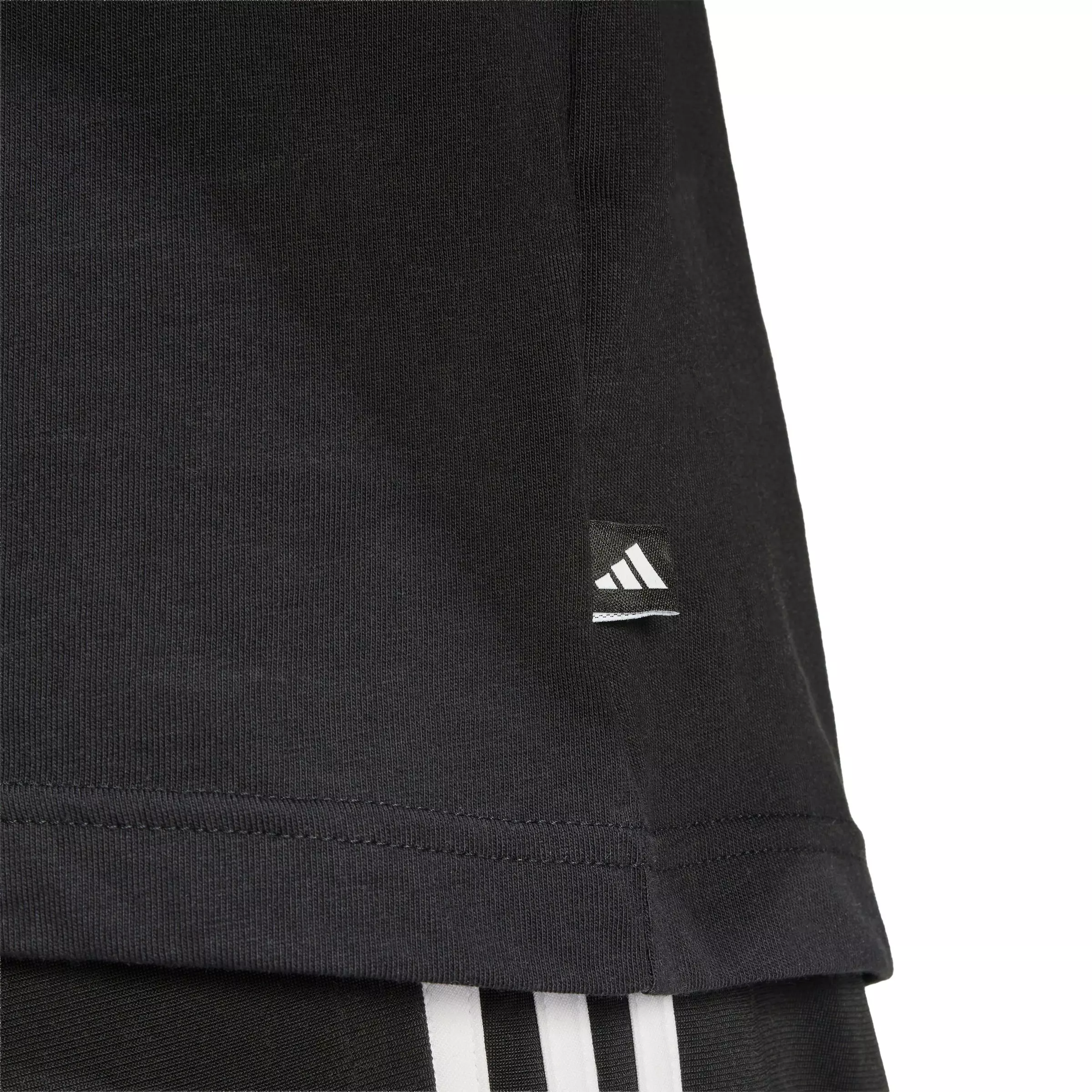 adidas Men's Mini Embroidery Basketball Graphic T-Shirt - Black - BLACK