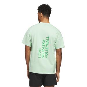 adidas Men's LOVB Nebraska Graphic T-Shirt - Green