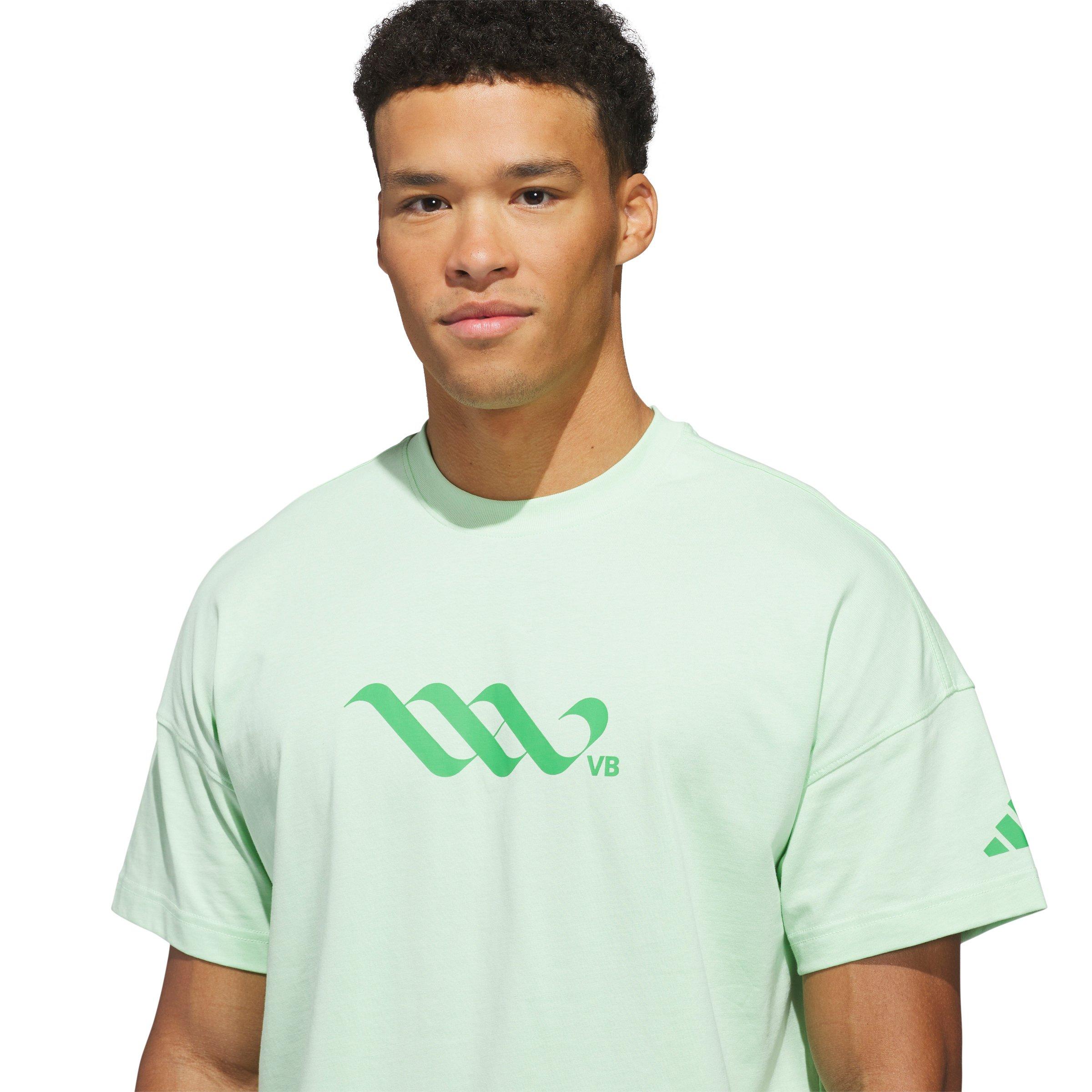 adidas Men's LOVB Nebraska Graphic T-Shirt - Green - GREEN Thumbnail View 3
