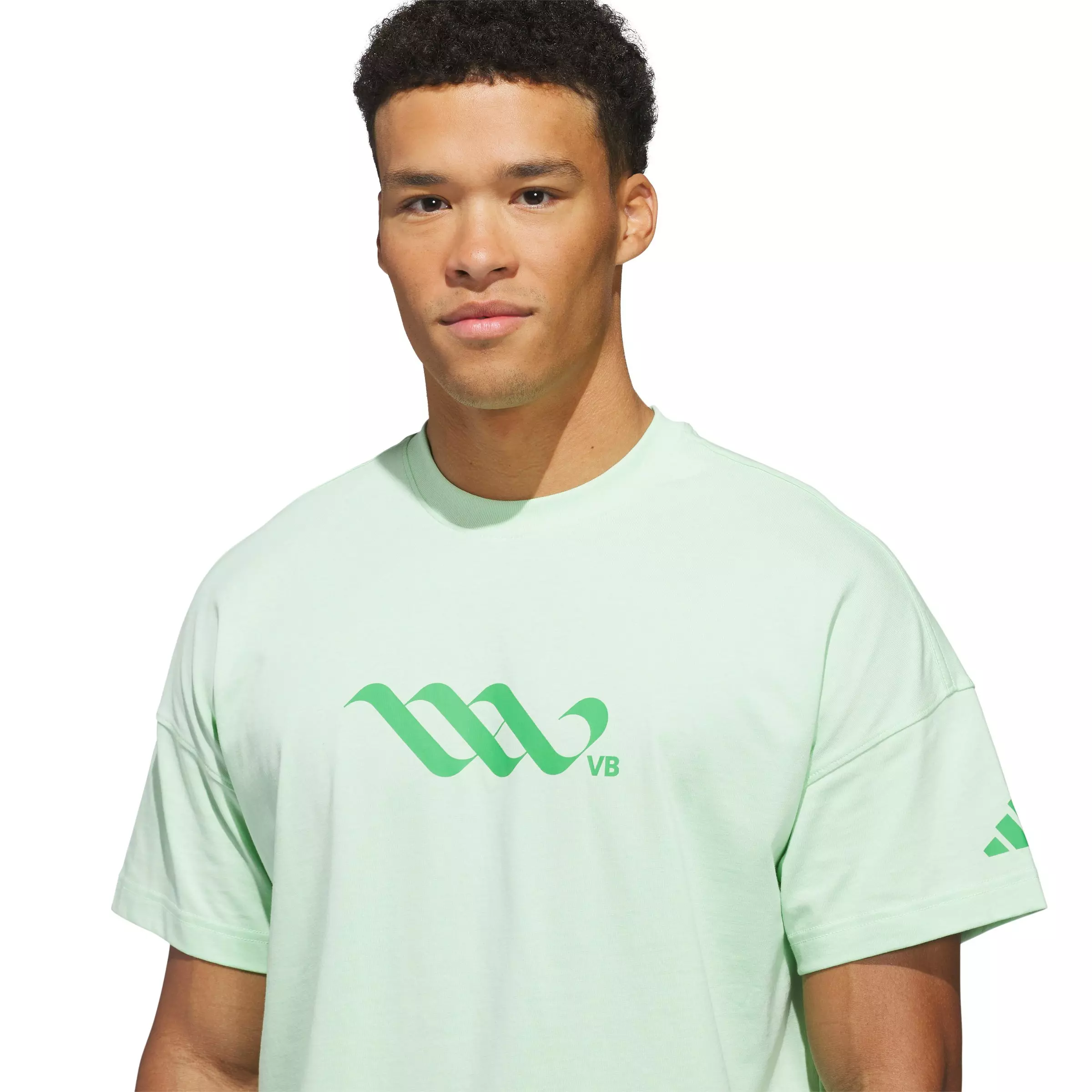 adidas Men's LOVB Nebraska Graphic T-Shirt - Green - GREEN