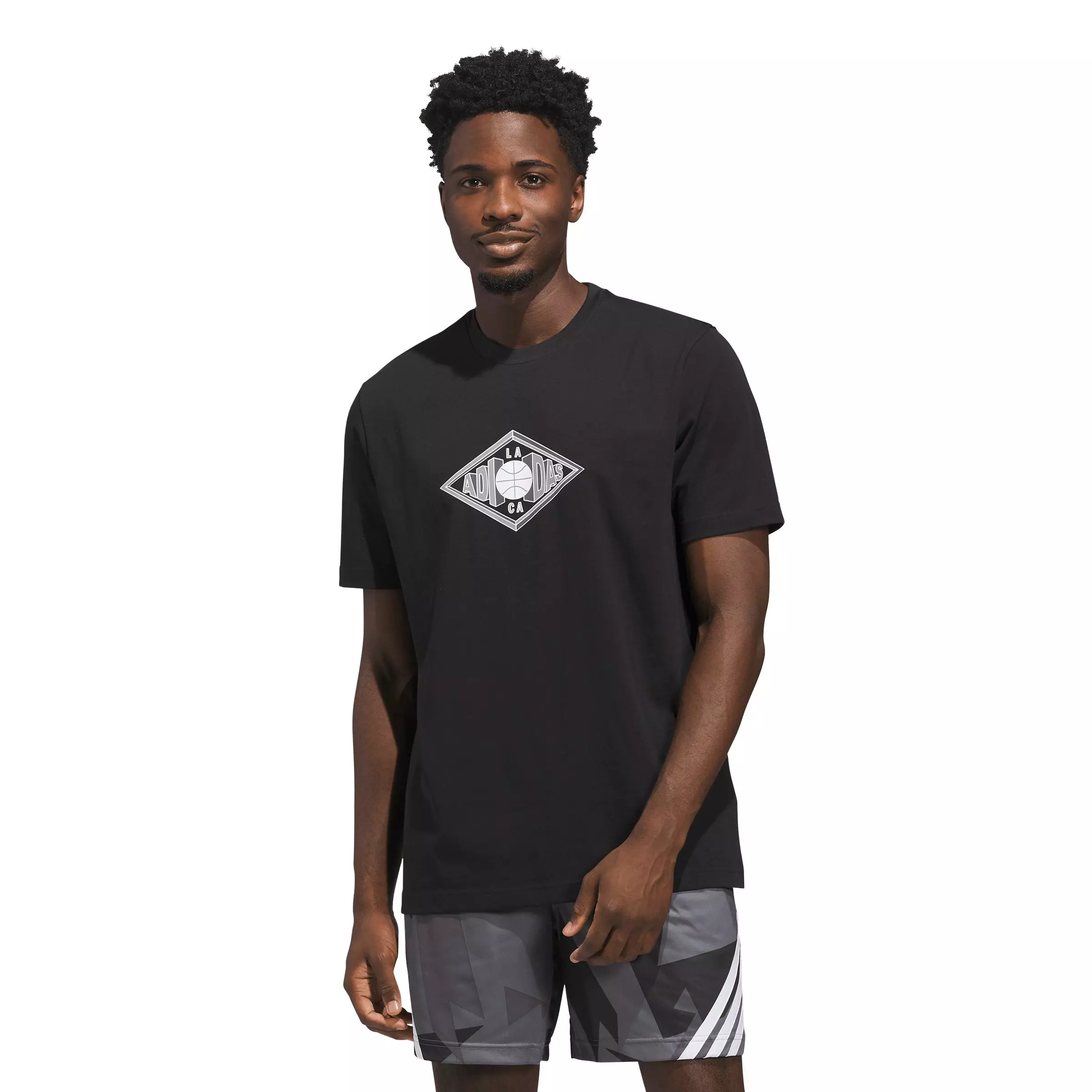 adidas Men's LA Vibes Graphic T-Shirt - Black - BLACK