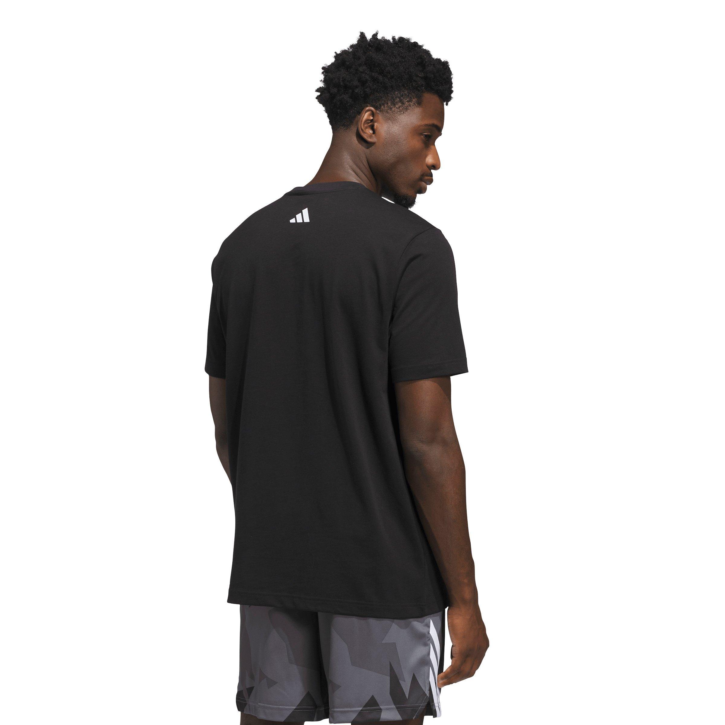adidas Men's LA Vibes Graphic T-Shirt - Black - BLACK Thumbnail View 2