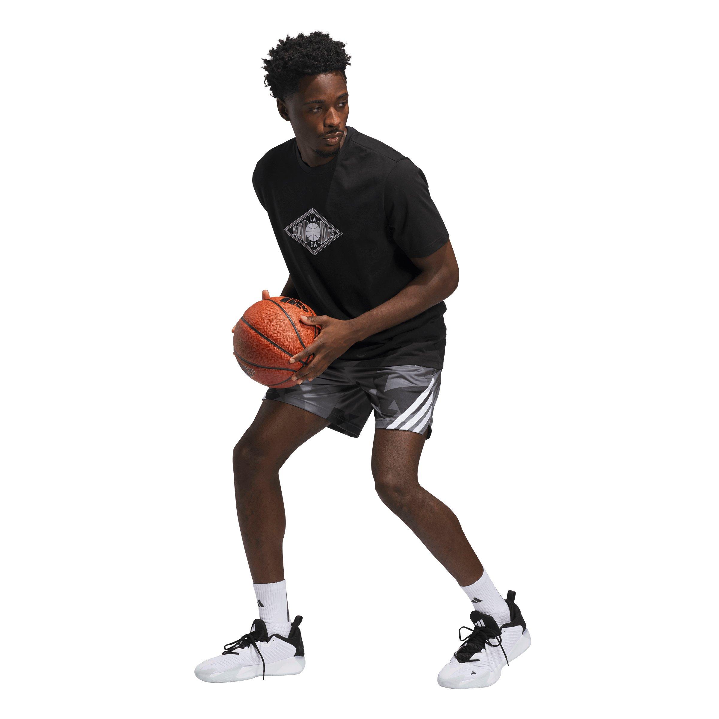 adidas Men's LA Vibes Graphic T-Shirt - Black - BLACK Thumbnail View 5