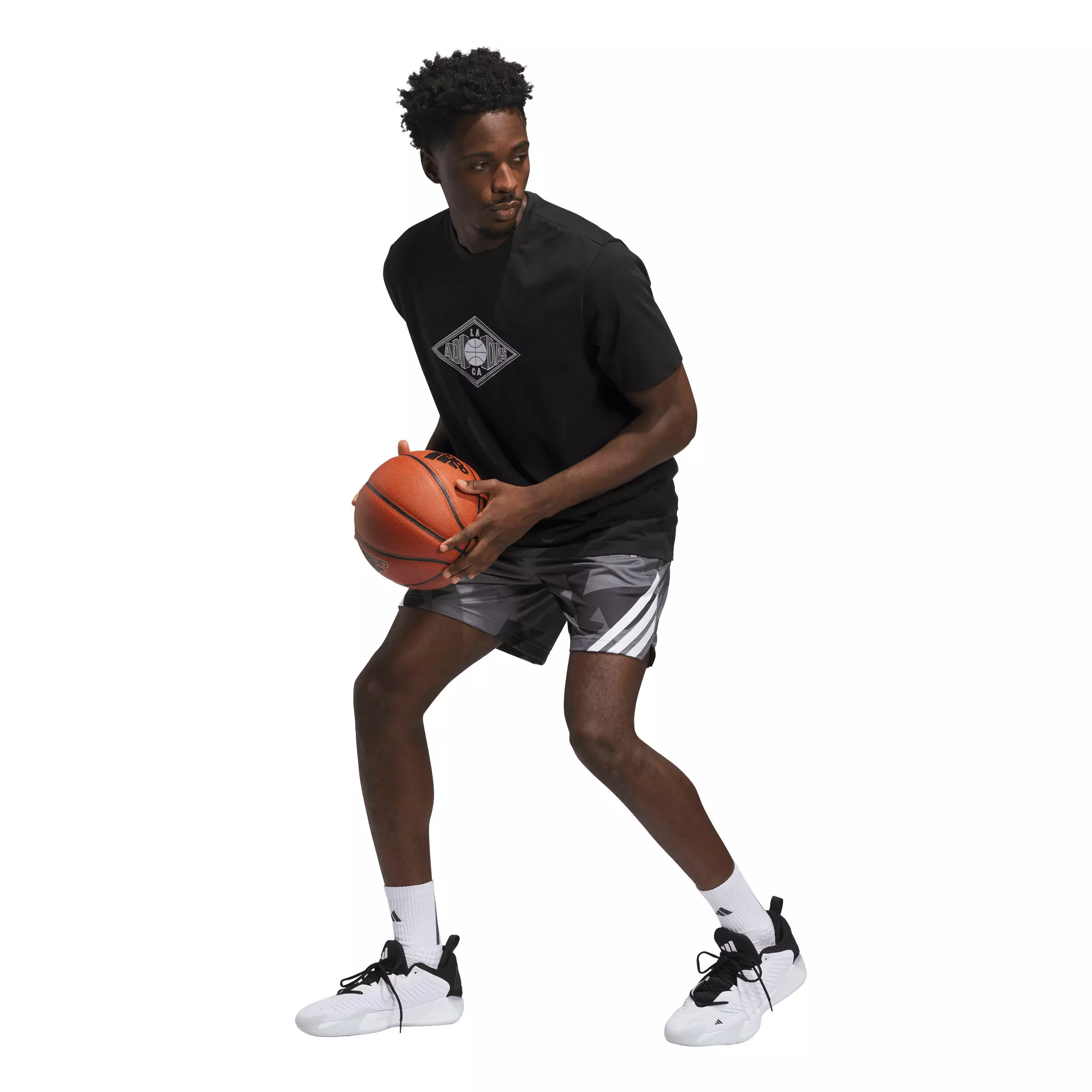 adidas Men's LA Vibes Graphic T-Shirt - Black - BLACK