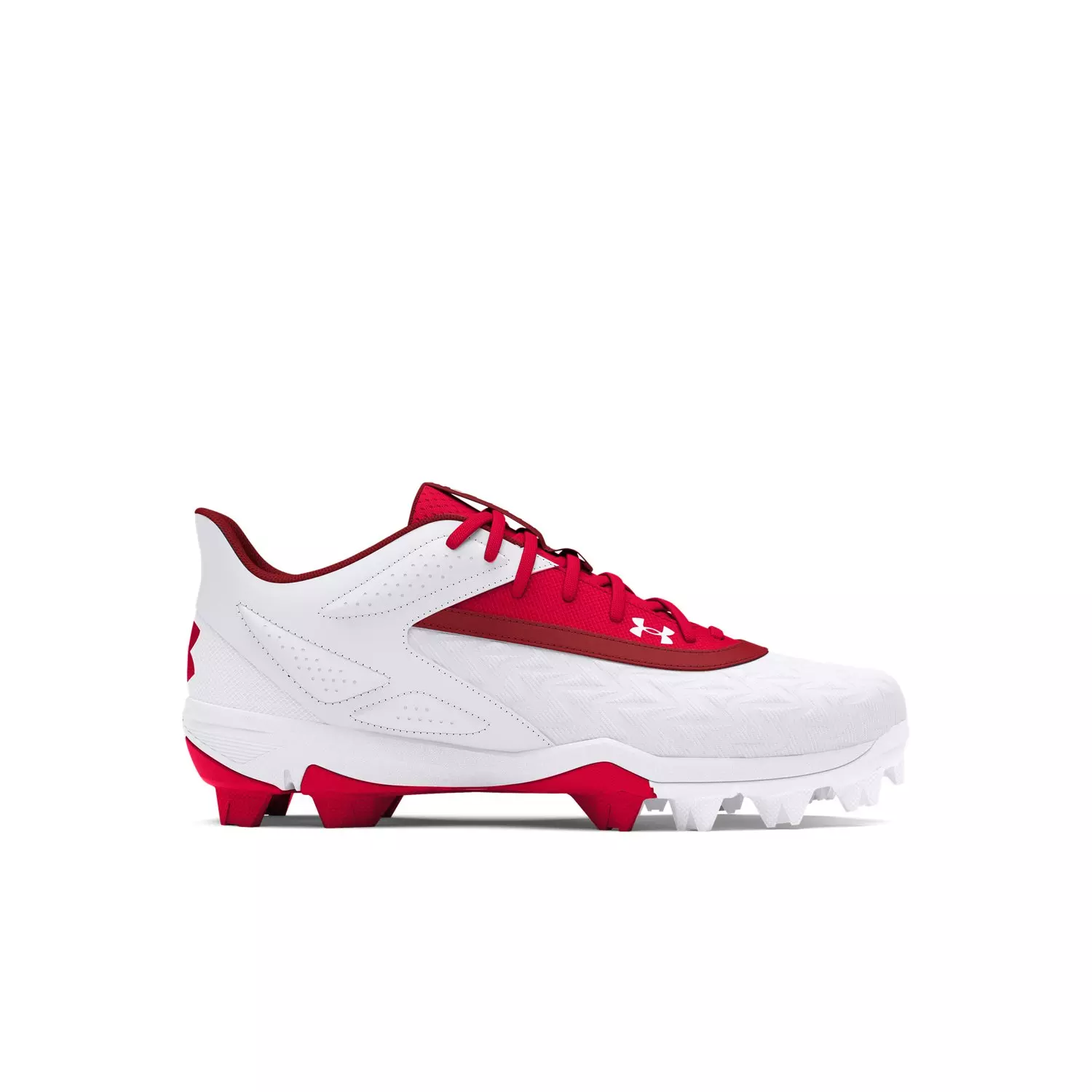 Under Armour Leadoff Low RM 3.0 Jr. "Red/White/Red" Preschool Boys' Baseball Cleat - RED/WHITE/RED