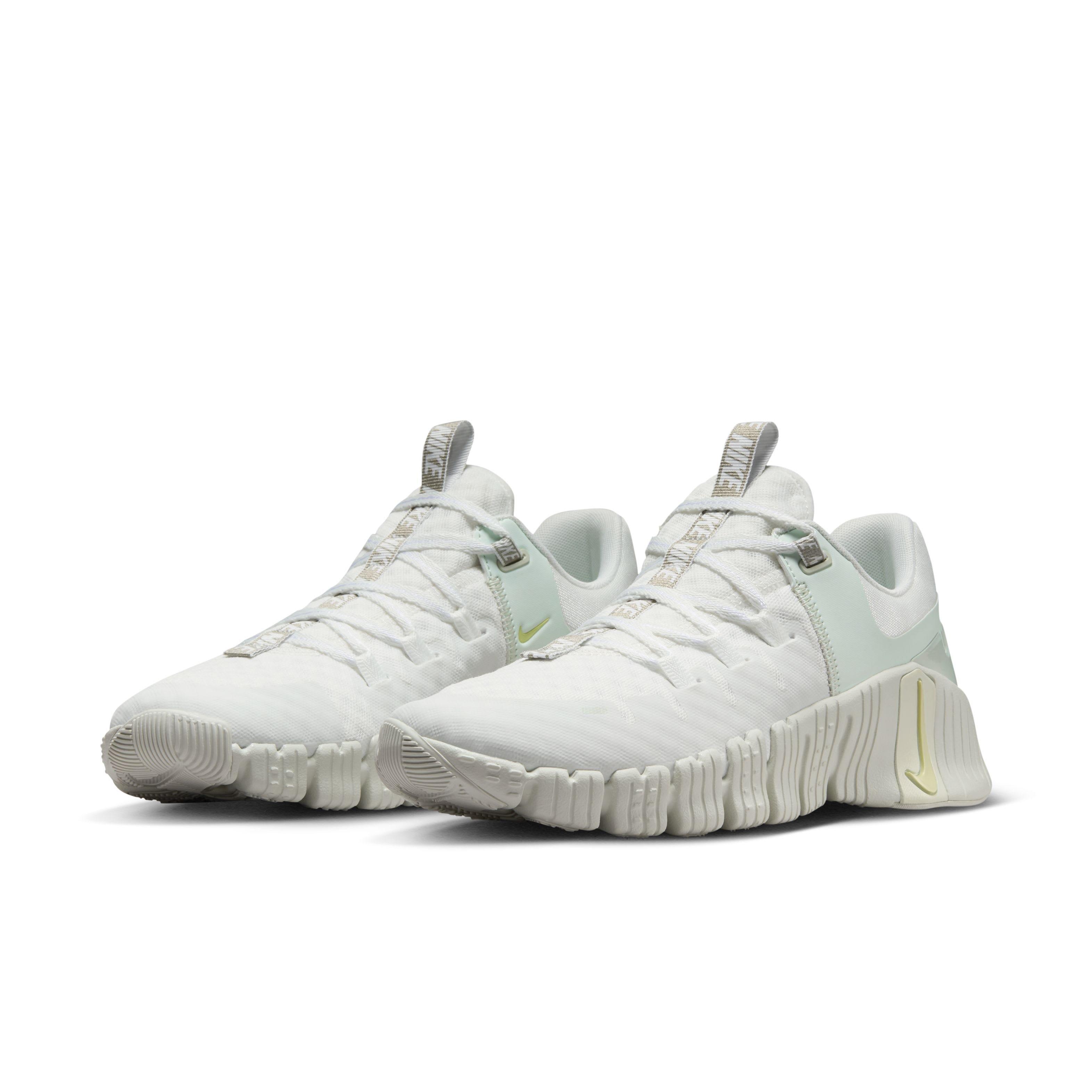 Nike Free Metcon 5 Premium "White/Sea Glass/Barely Green/Light Lemon Twist" Women's Training Shoe - WHITE/SEA GLASS/GREEN/LT LEMON Thumbnail View 3