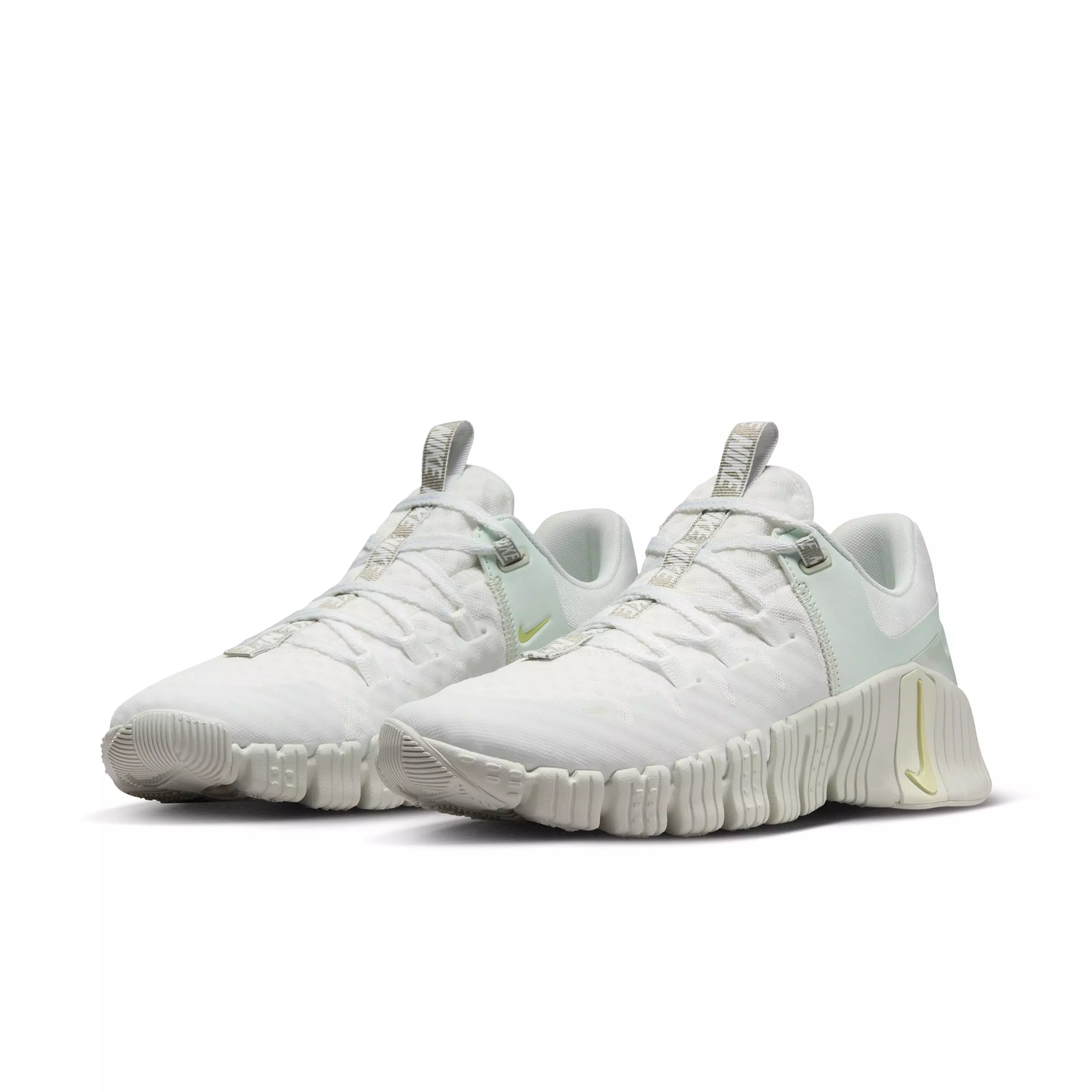 Nike Free Metcon 5 Premium "White/Sea Glass/Barely Green/Light Lemon Twist" Women's Training Shoe - WHITE/SEA GLASS/GREEN/LT LEMON