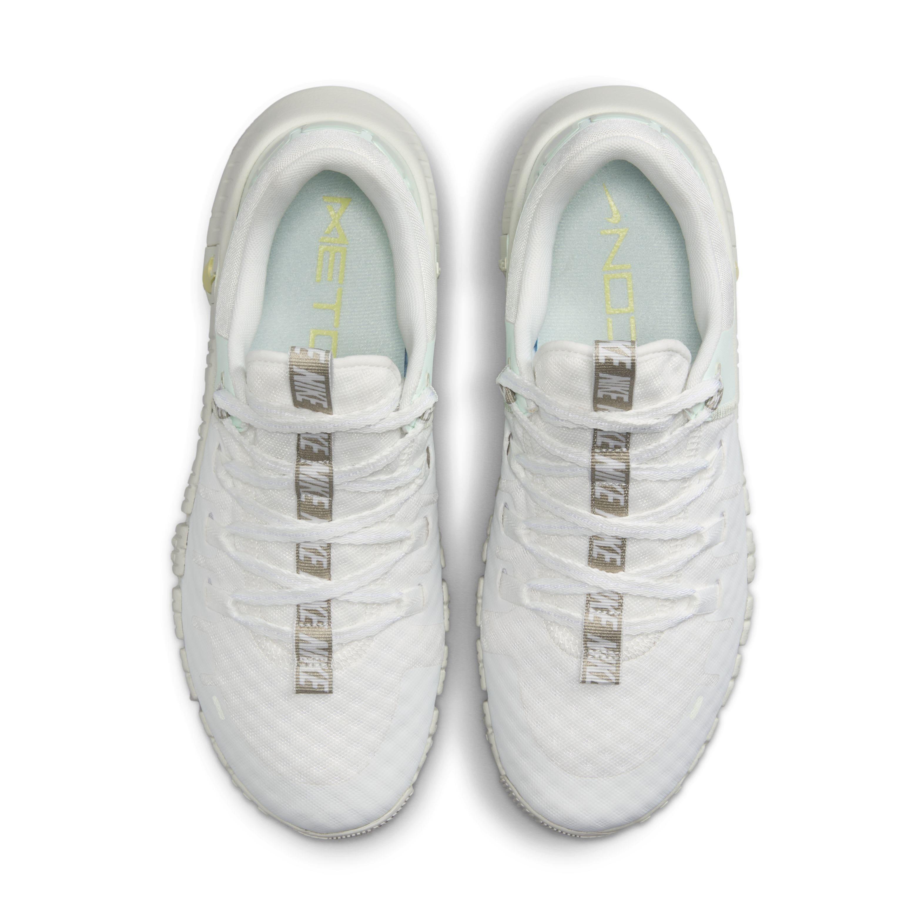 Nike Free Metcon 5 Premium "White/Sea Glass/Barely Green/Light Lemon Twist" Women's Training Shoe - WHITE/SEA GLASS/GREEN/LT LEMON Thumbnail View 4