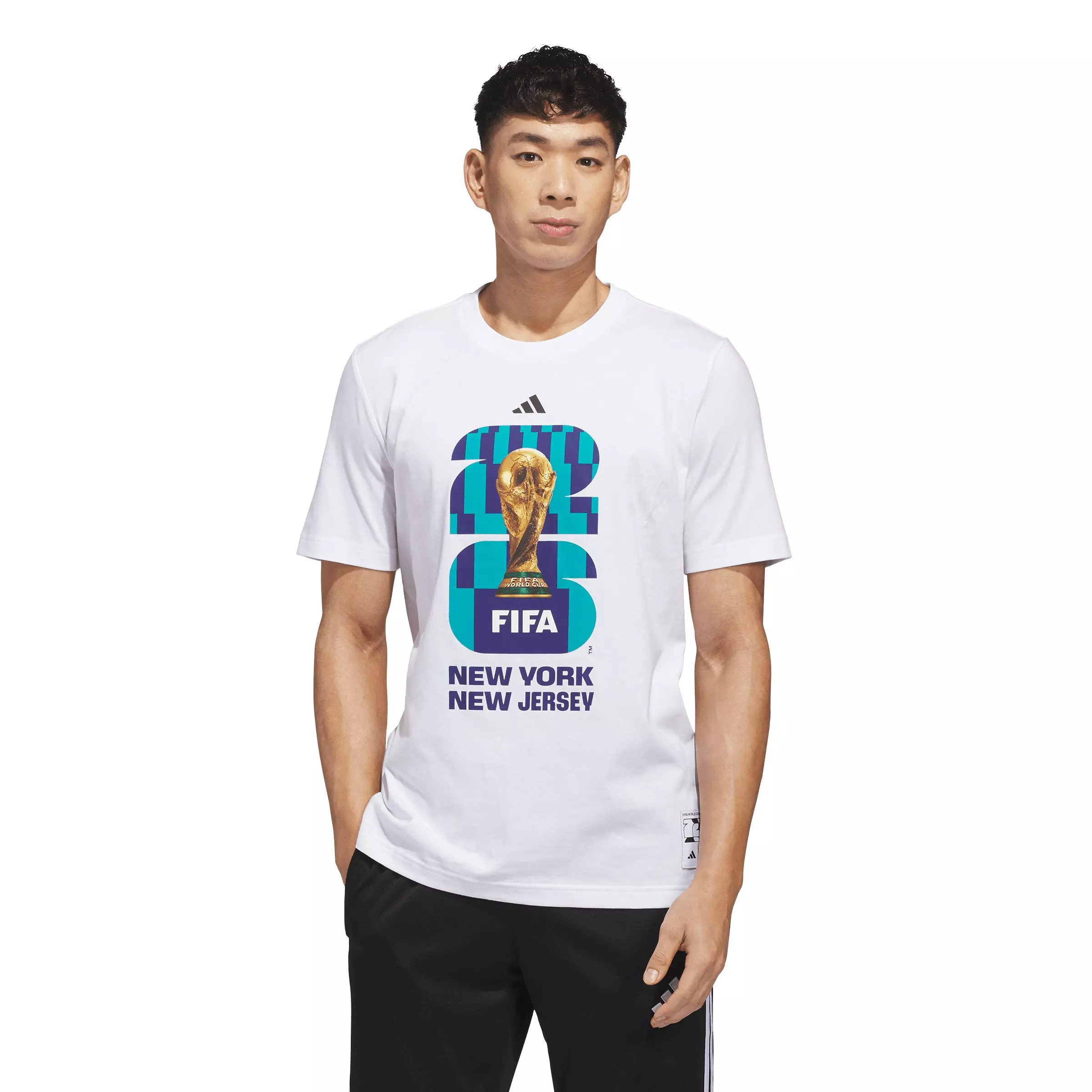 adidas Men's FIFA World Cup 26&trade; Host City New York New Jersey Graphic T-Shirt - White - WHITE