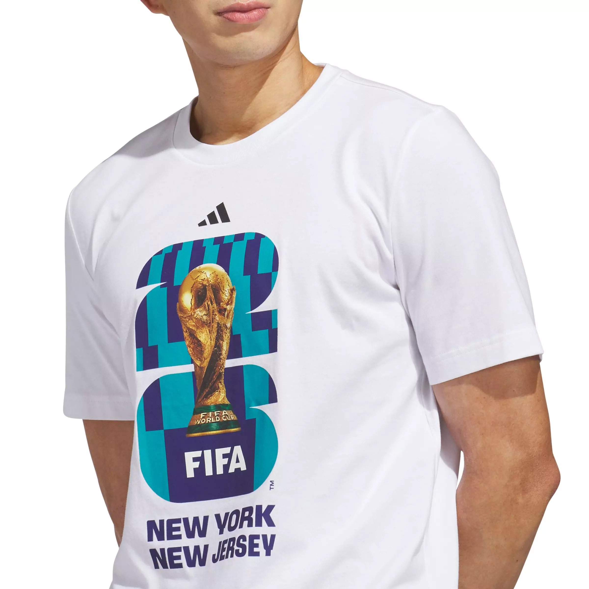 adidas Men's FIFA World Cup 26&trade; Host City New York New Jersey Graphic T-Shirt - White - WHITE