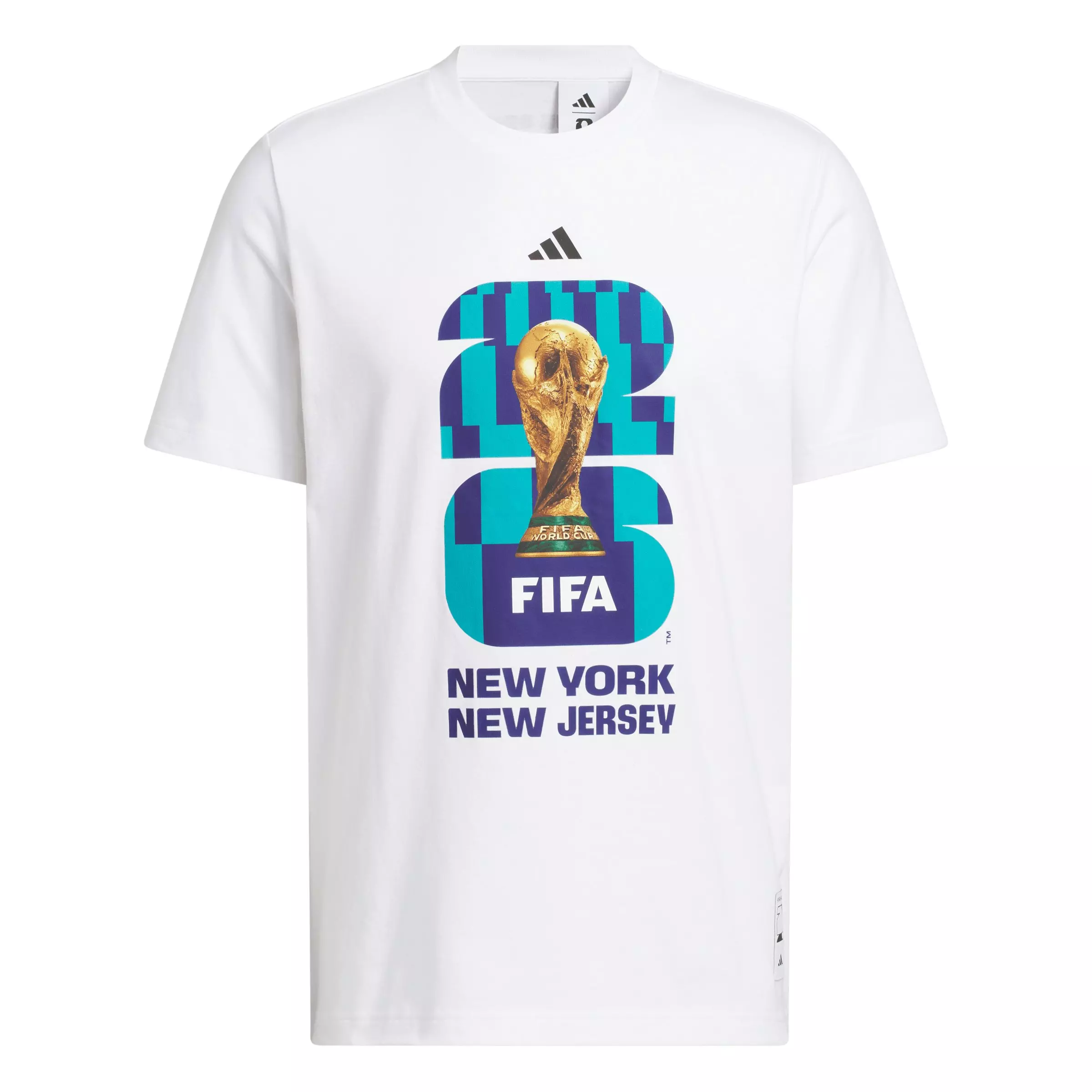 adidas Men's FIFA World Cup 26&trade; Host City New York New Jersey Graphic T-Shirt - White - WHITE