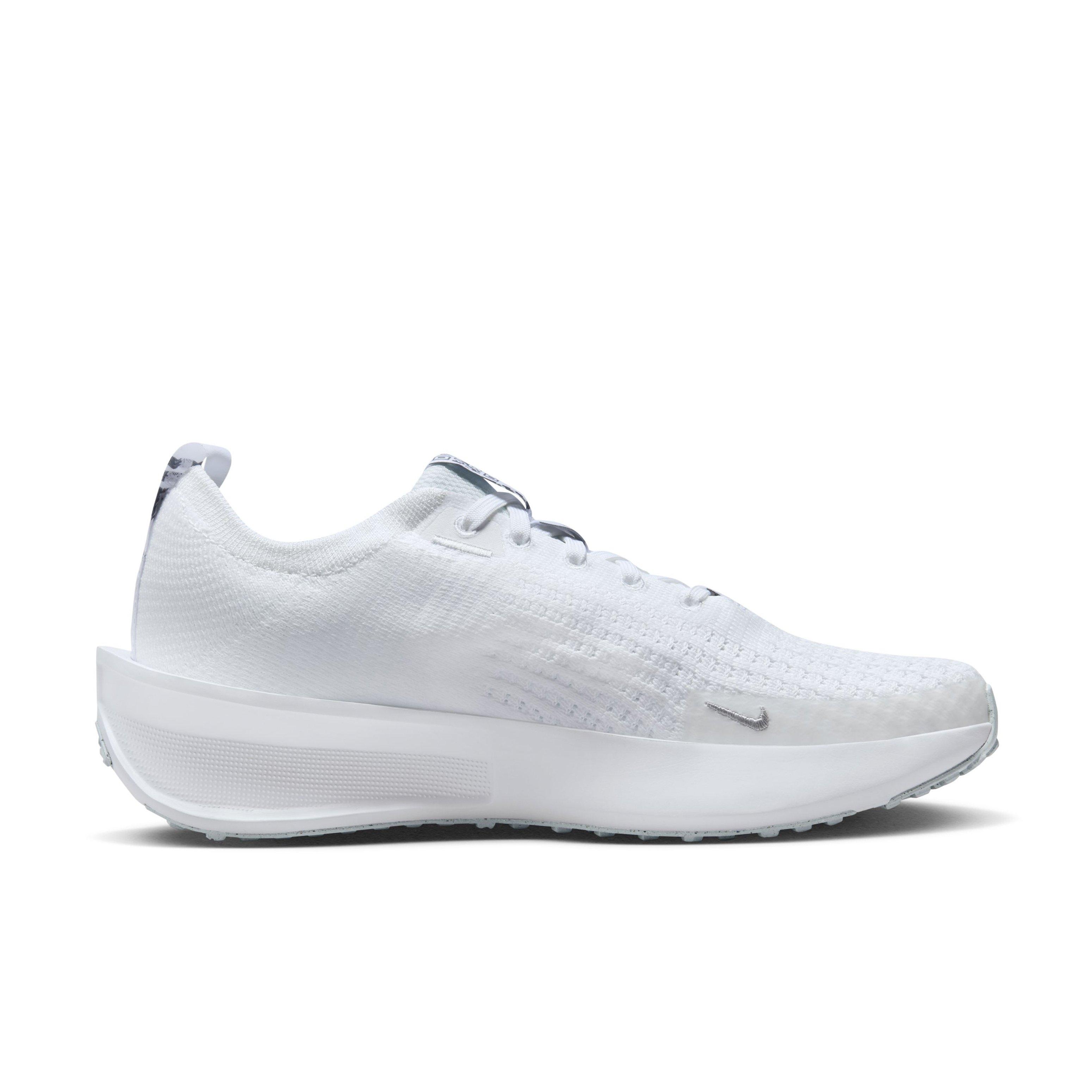 Nike Interact Run "White/Pure Platinum/Metallic Silver" Women's Running Shoe - WHITE/PLATINUM/SILVER Thumbnail View 1