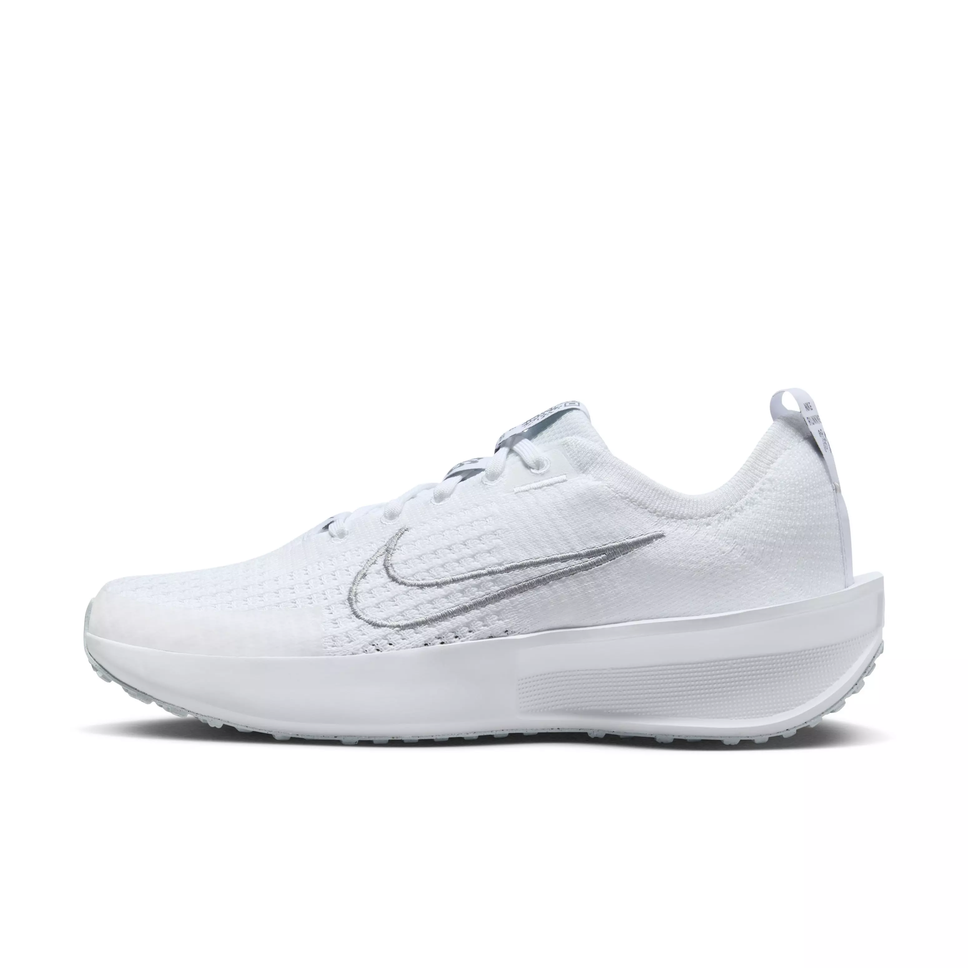 Nike Interact Run "White/Pure Platinum/Metallic Silver" Women's Running Shoe - WHITE/PLATINUM/SILVER