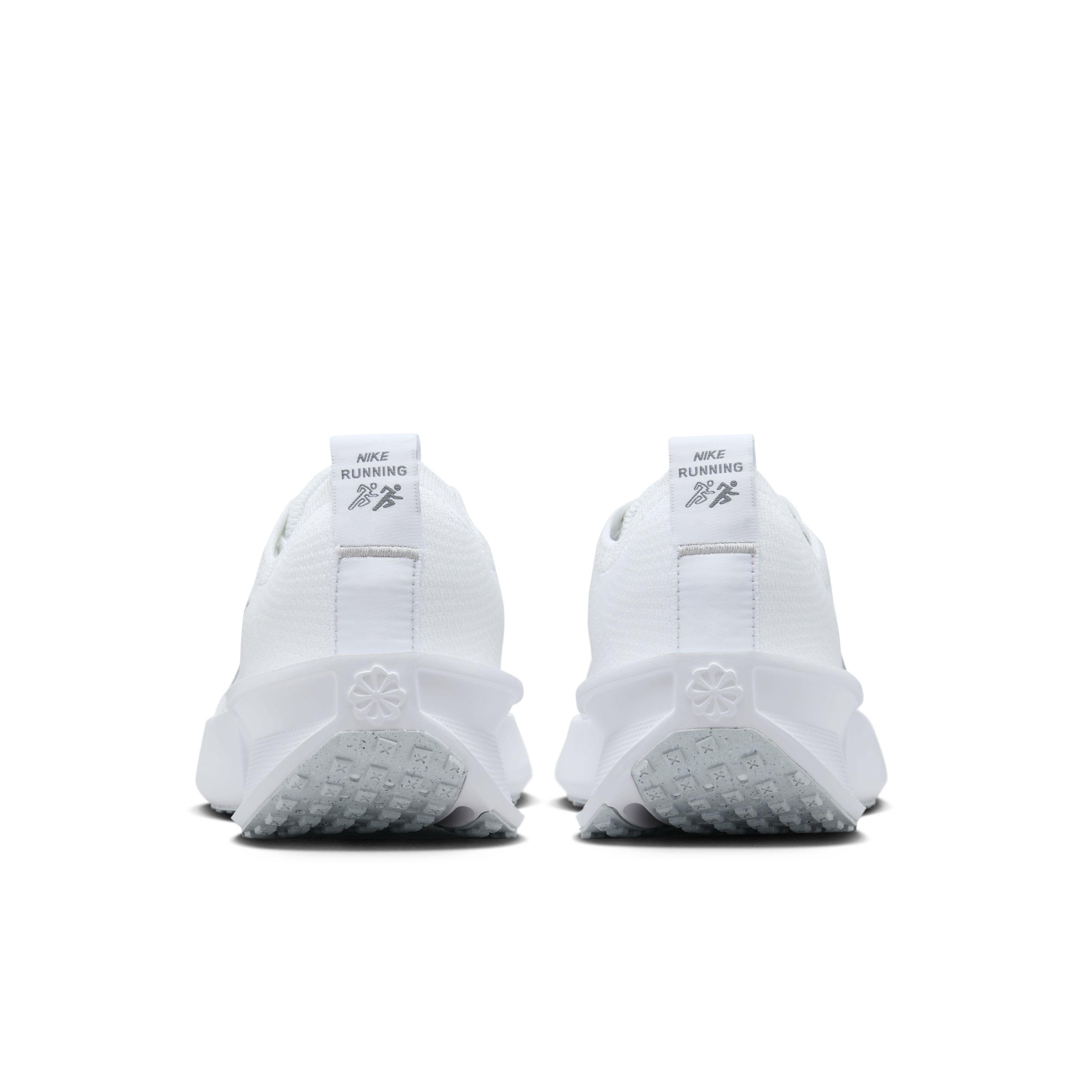 Nike Interact Run "White/Pure Platinum/Metallic Silver" Women's Running Shoe - WHITE/PLATINUM/SILVER Thumbnail View 4